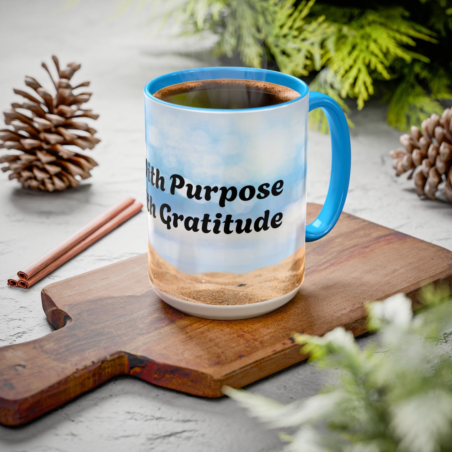 Rise With Purpose Inspirational Colorful Mugs (11oz, 15oz)