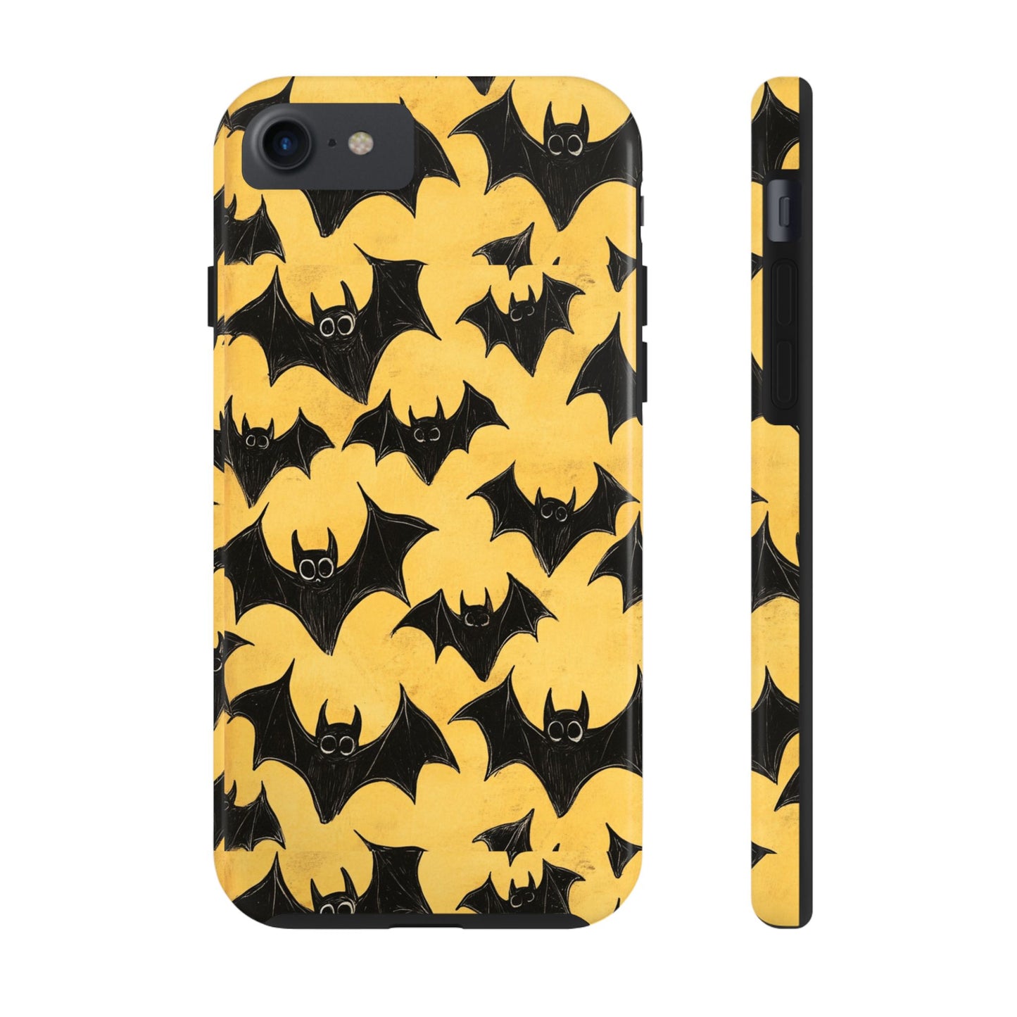 Halloween Yellow Bats Tough Phone Cases