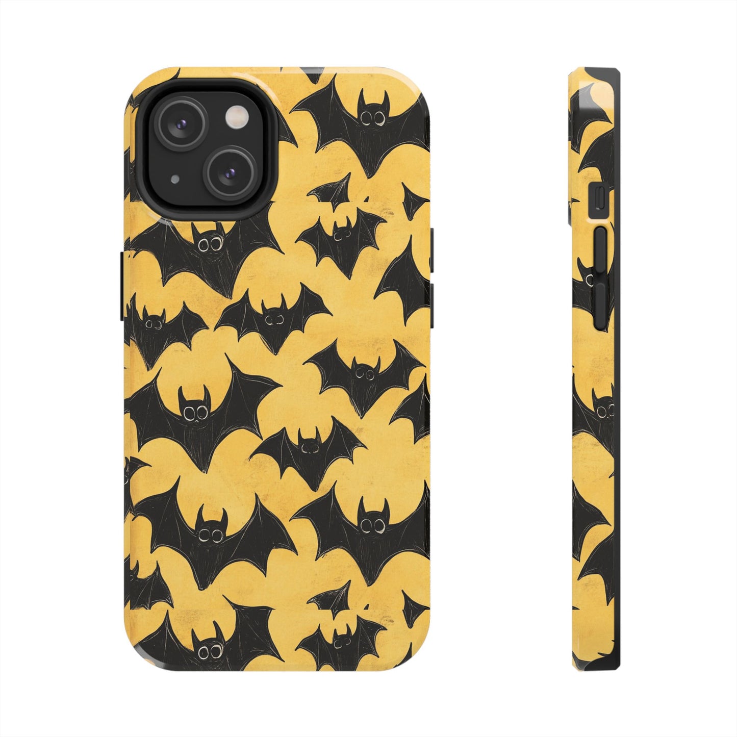 Halloween Yellow Bats Tough Phone Cases