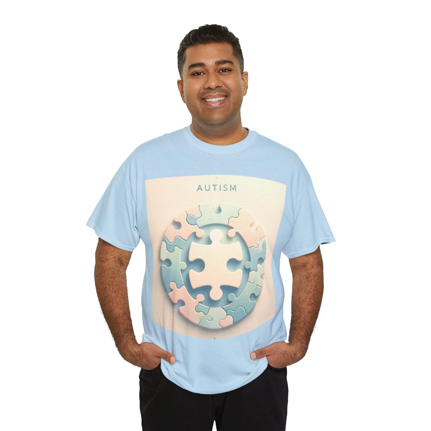 Autism Circle Unisex Heavy Cotton Tee