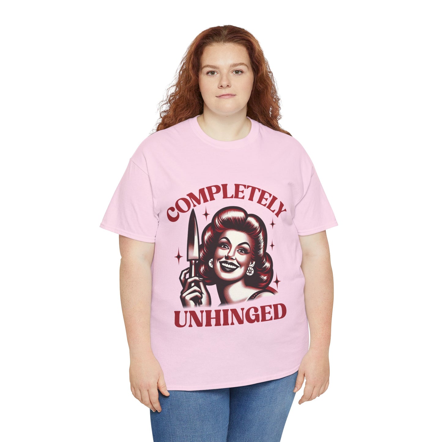 Completely Unhinged Unisex Heavy Cotton Tee