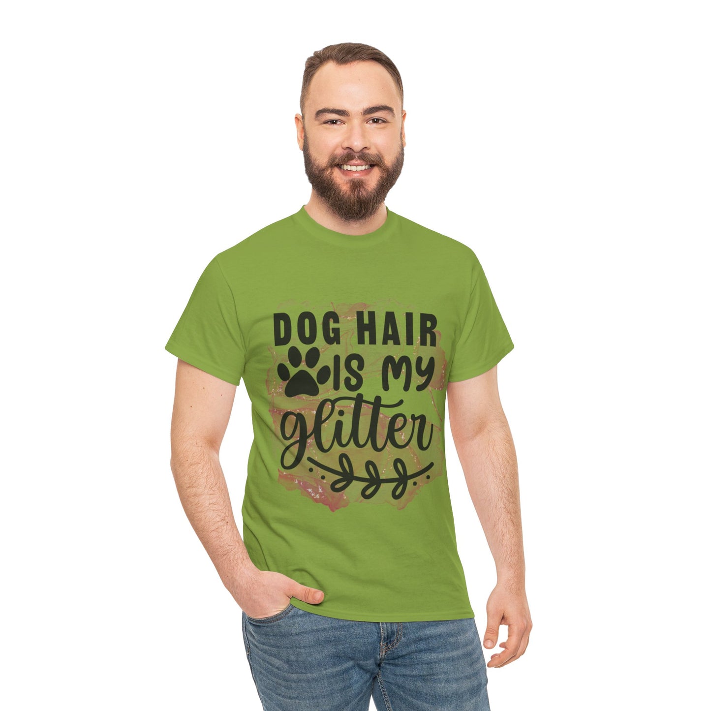 Dog Hair Is My Glitter Unisex Heavy Cotton Tee