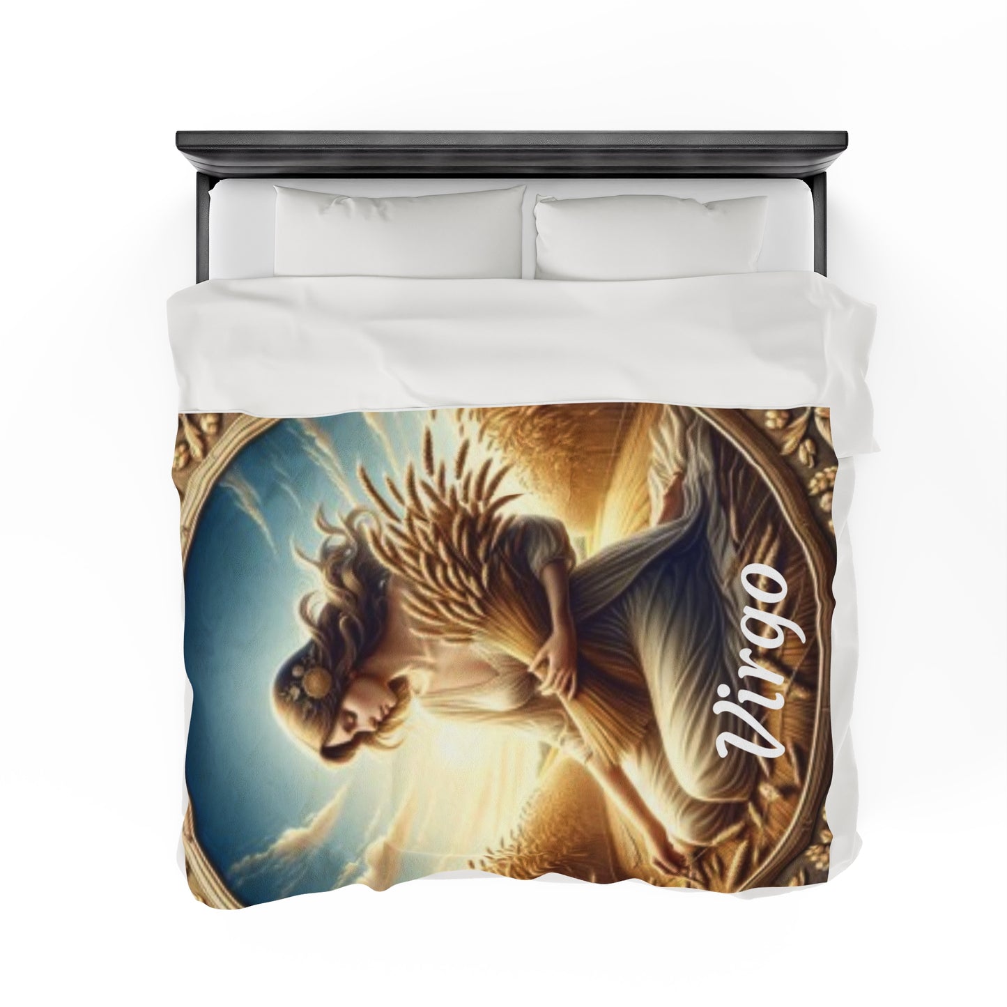 Virgo Zodiac Sign Velveteen Plush Blanket