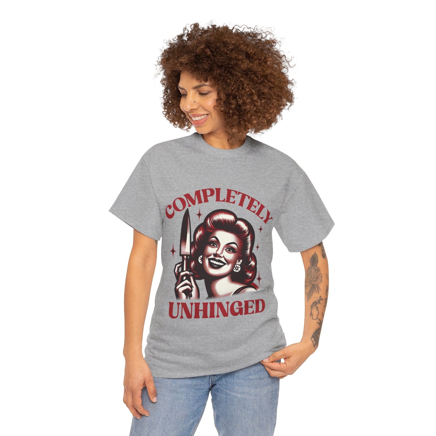 Completely Unhinged Unisex Heavy Cotton Tee
