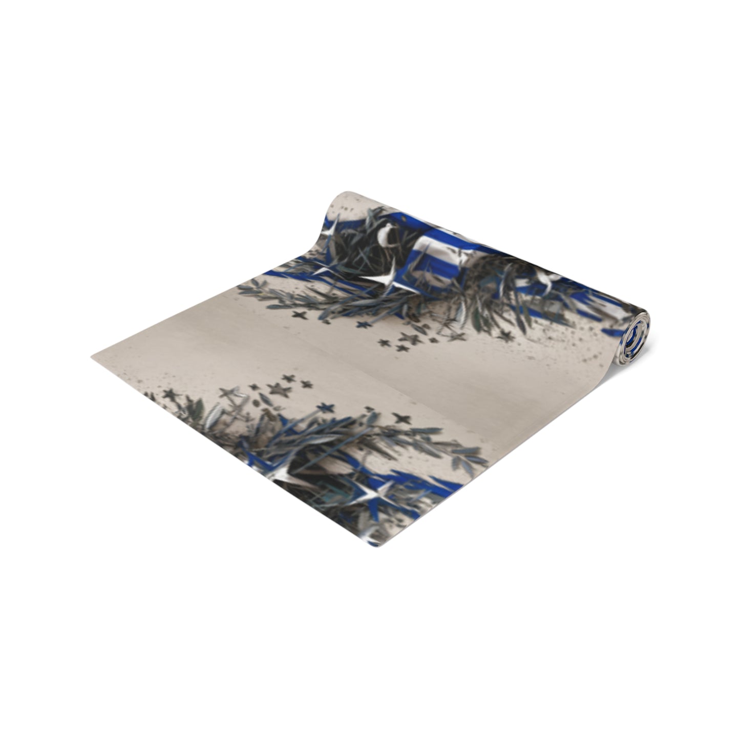 Israeli Flag Table Runner (Cotton, Poly)