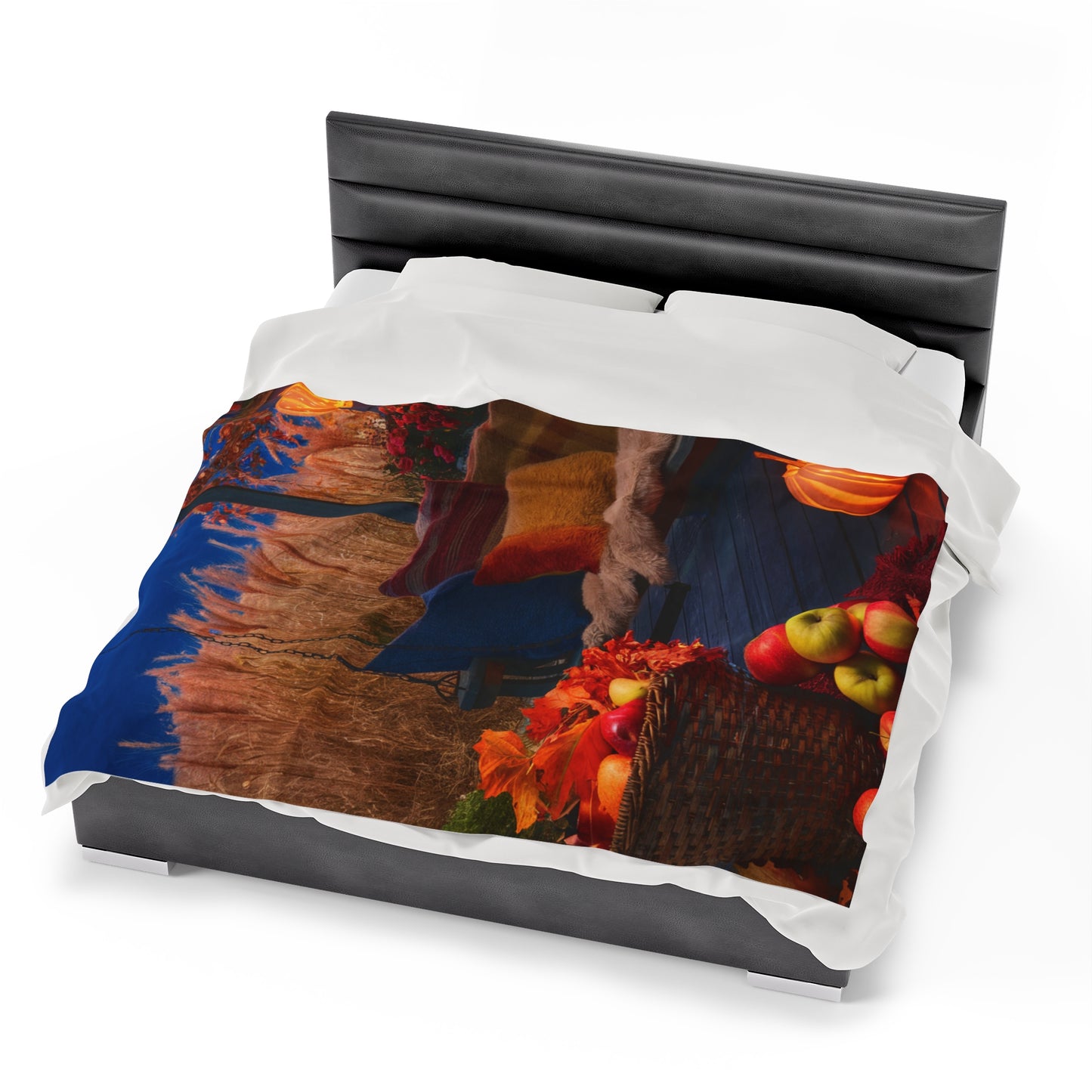 Fall Afternoon Velveteen Plush Blanket