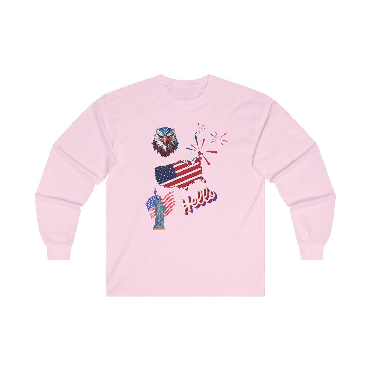 Hello in English Unisex Ultra Cotton Long Sleeve Tee