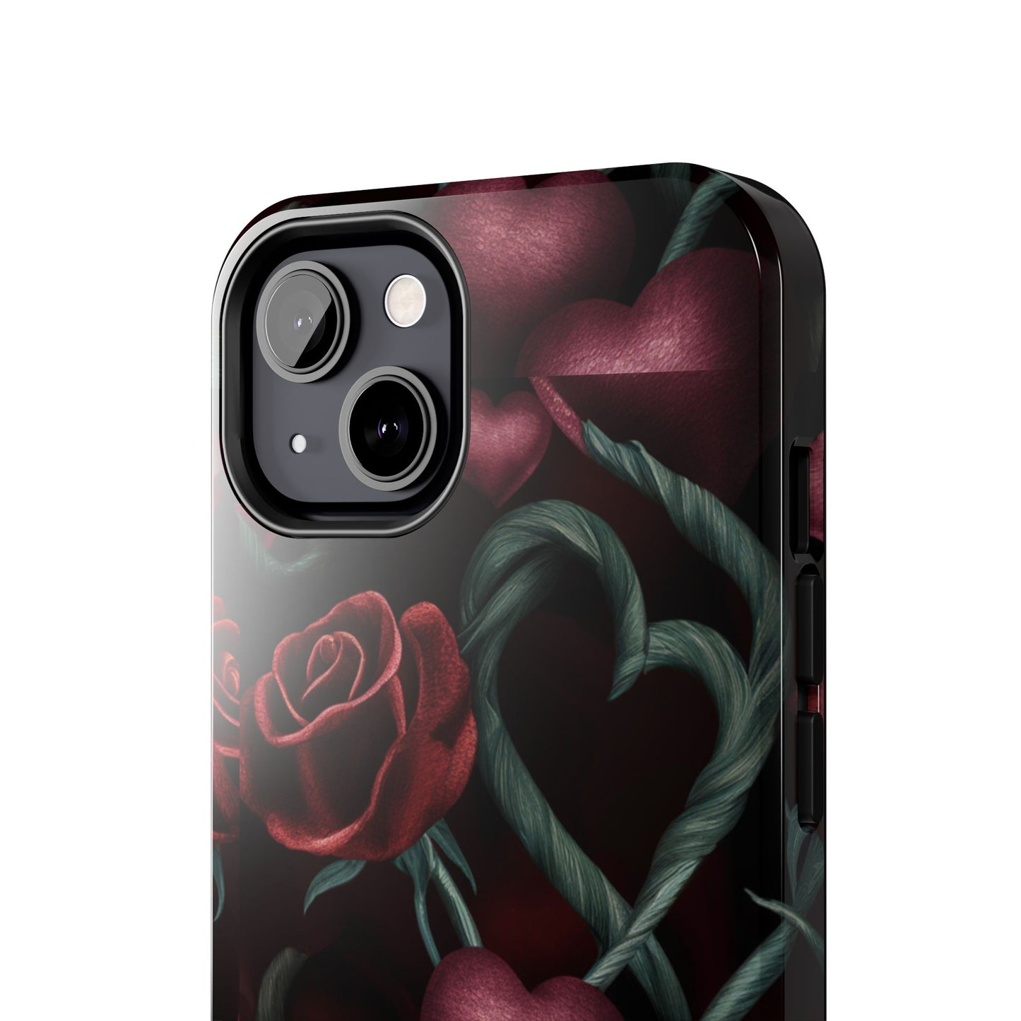 Hearts and Roses Tough Phone Cases