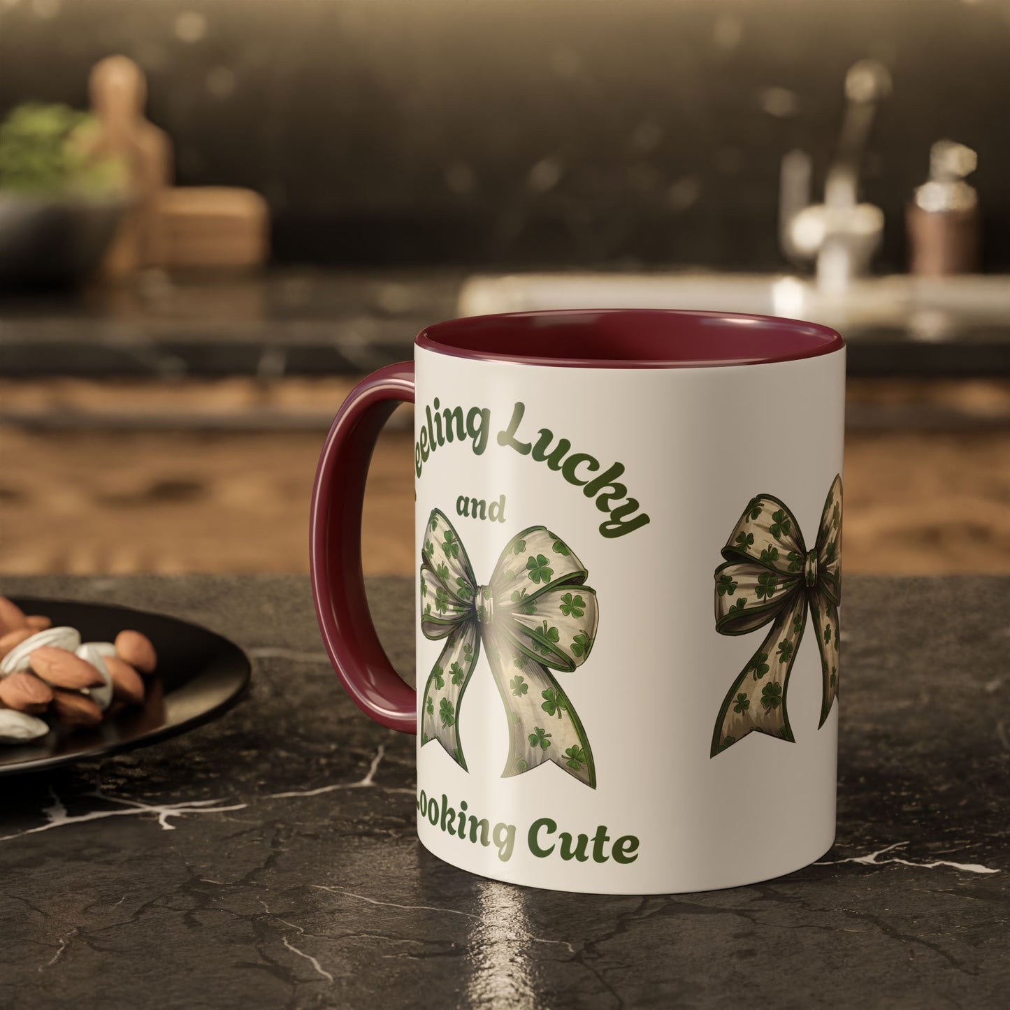 Feeling Lucky Cute St. Patrick's Day Mug - 11oz & 15oz Ceramic Coffee Cup
