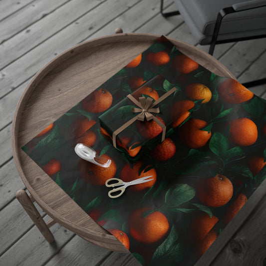Orange Vine Themed Wrapping Papers
