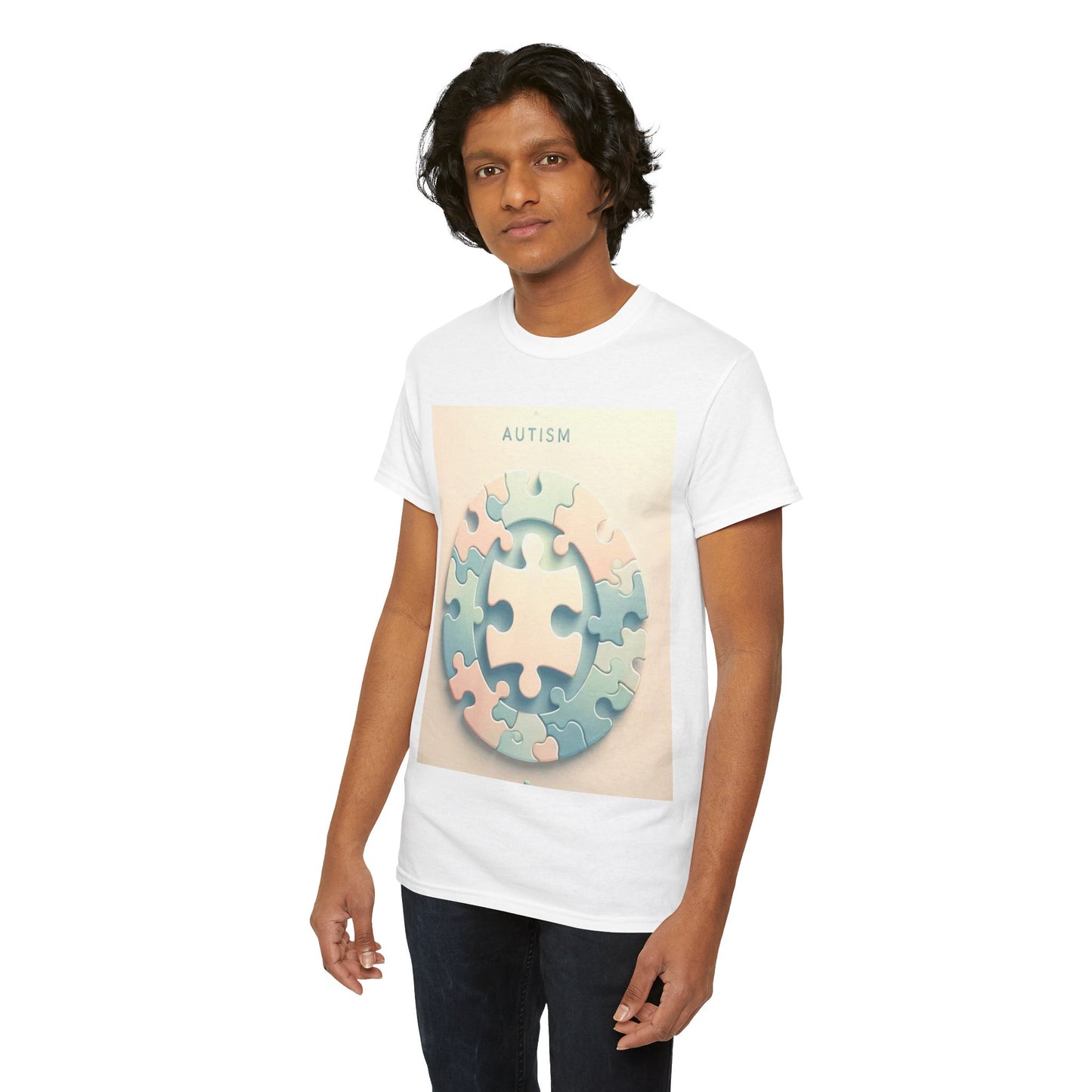 Autism Circle Unisex Heavy Cotton Tee