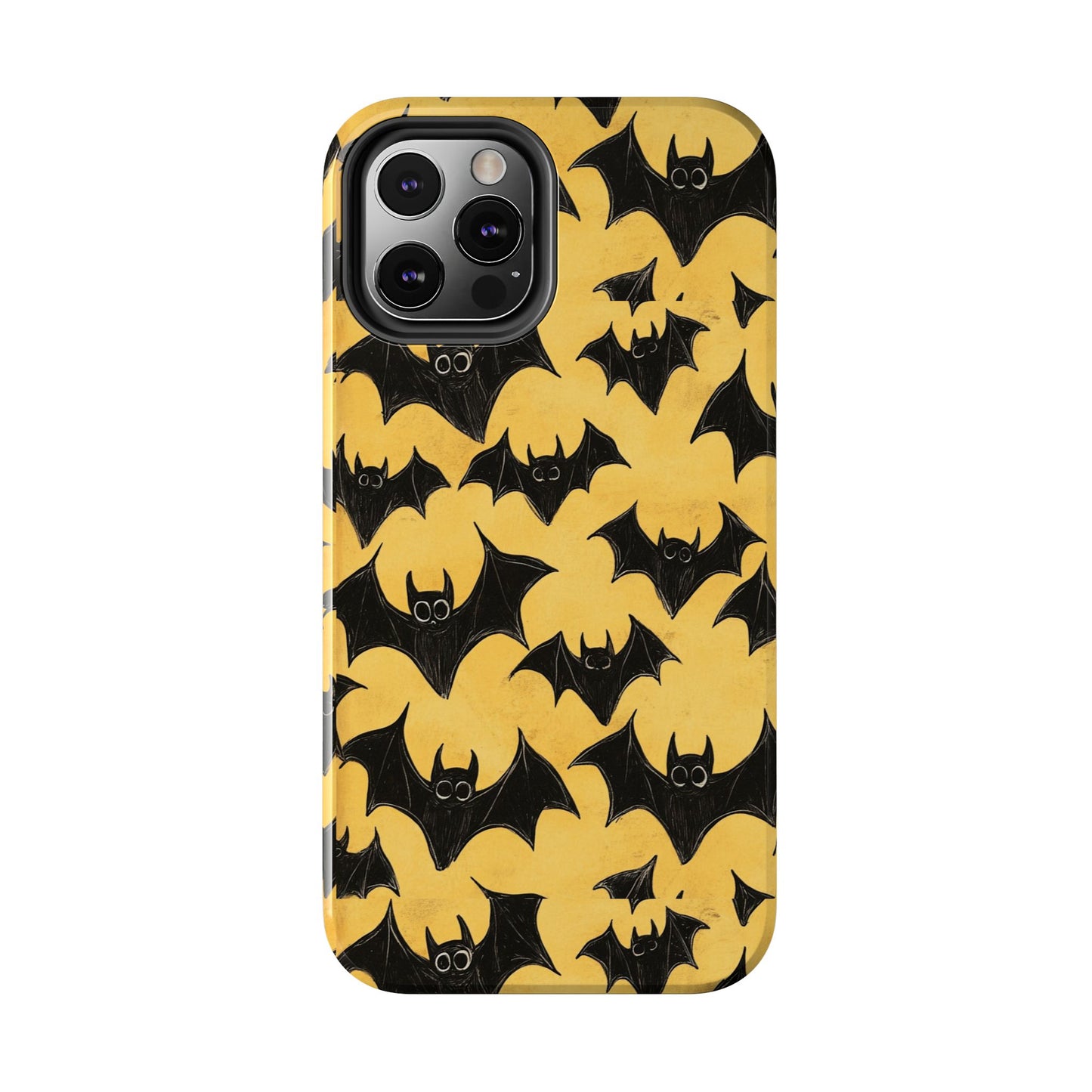Halloween Yellow Bats Tough Phone Cases