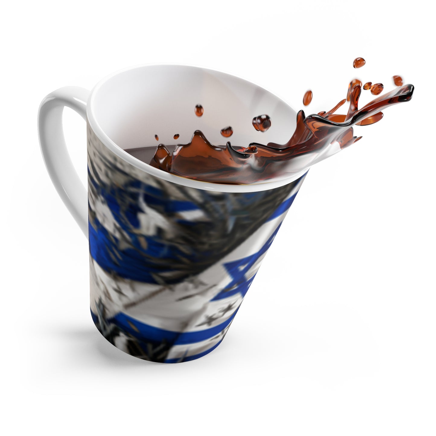 Israeli Flag Latte Mug
