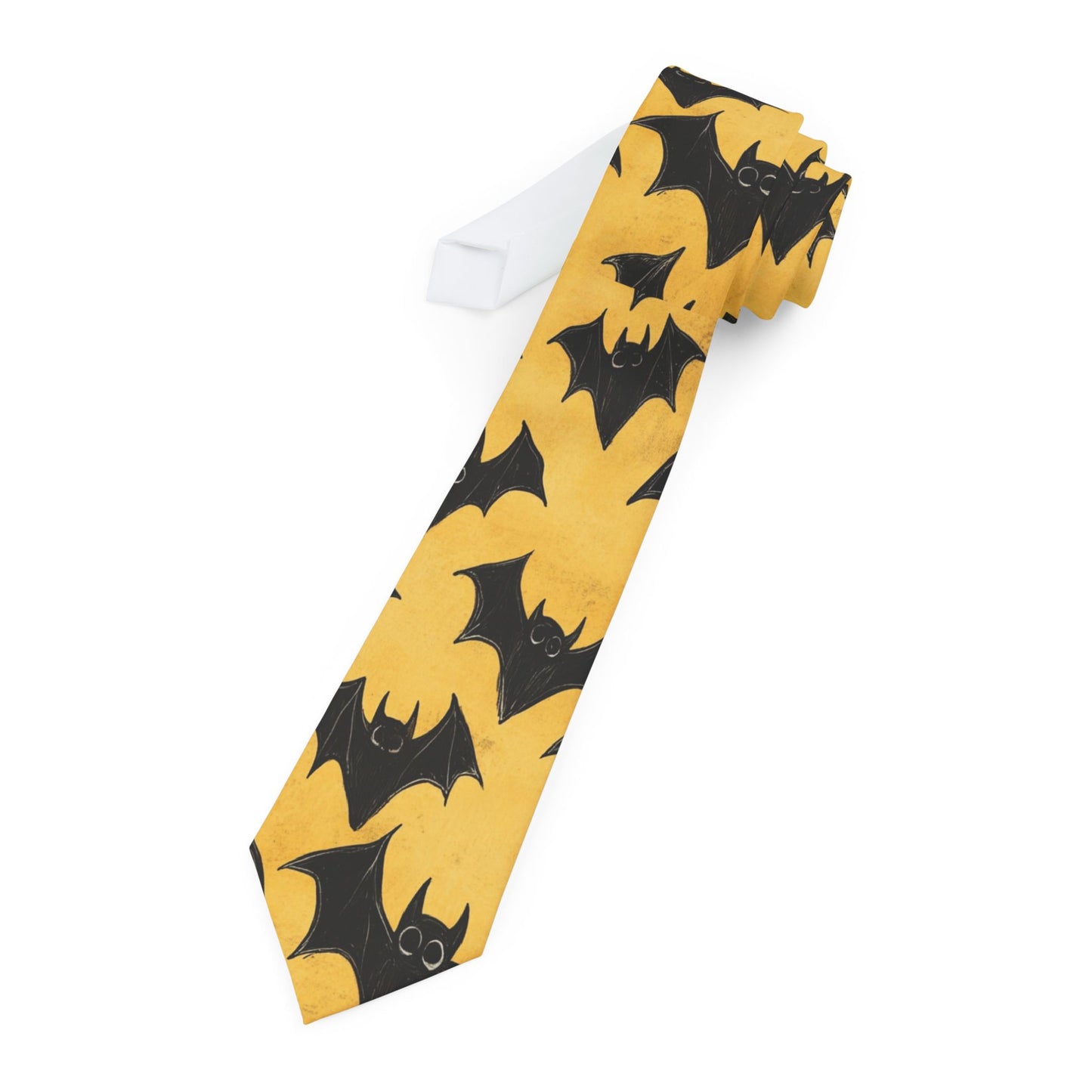 Black Bats Halloween Necktie