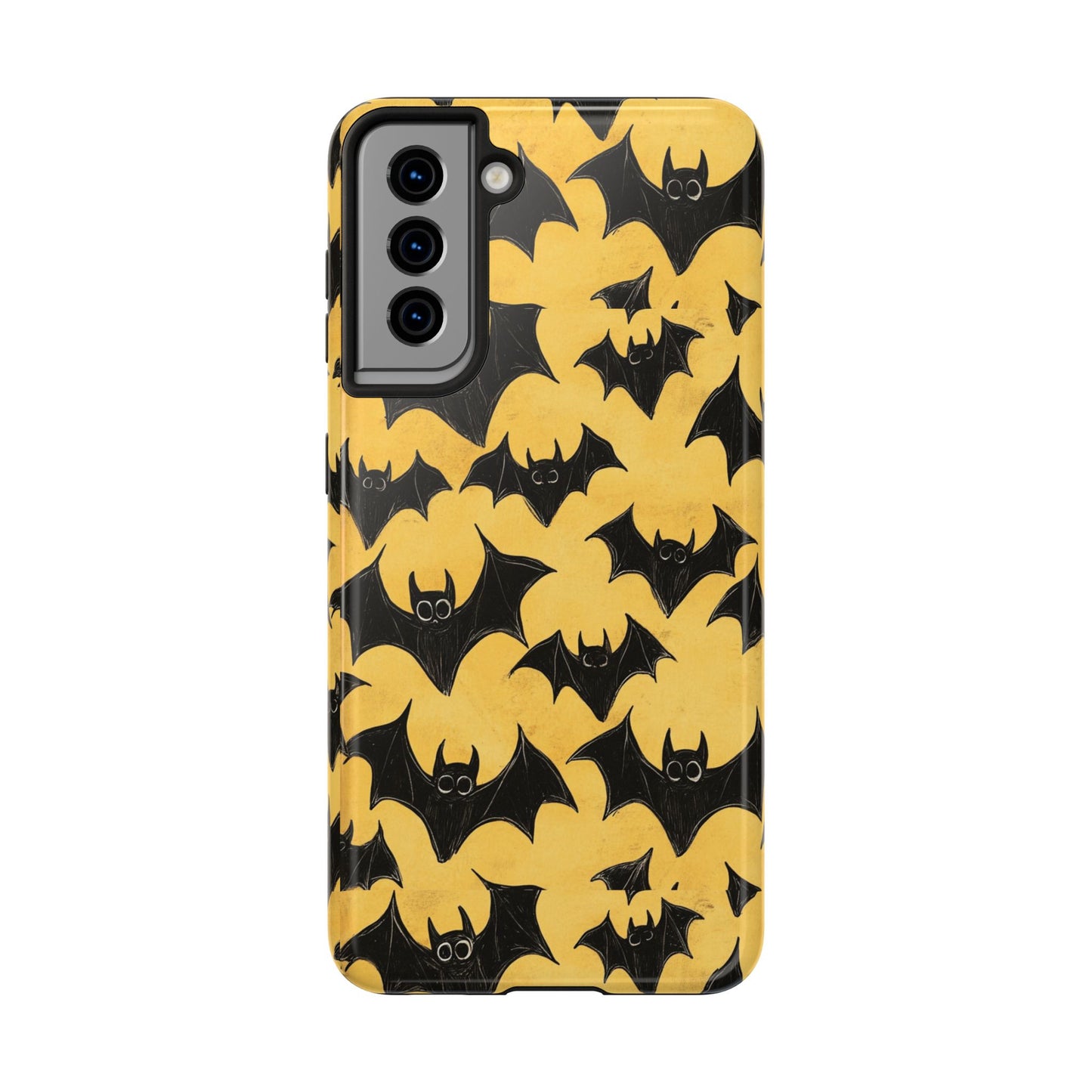 Halloween Yellow Bats Tough Phone Cases