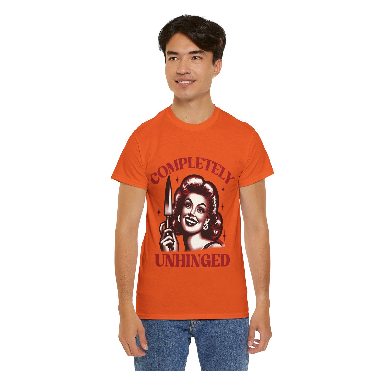 Completely Unhinged Unisex Heavy Cotton Tee