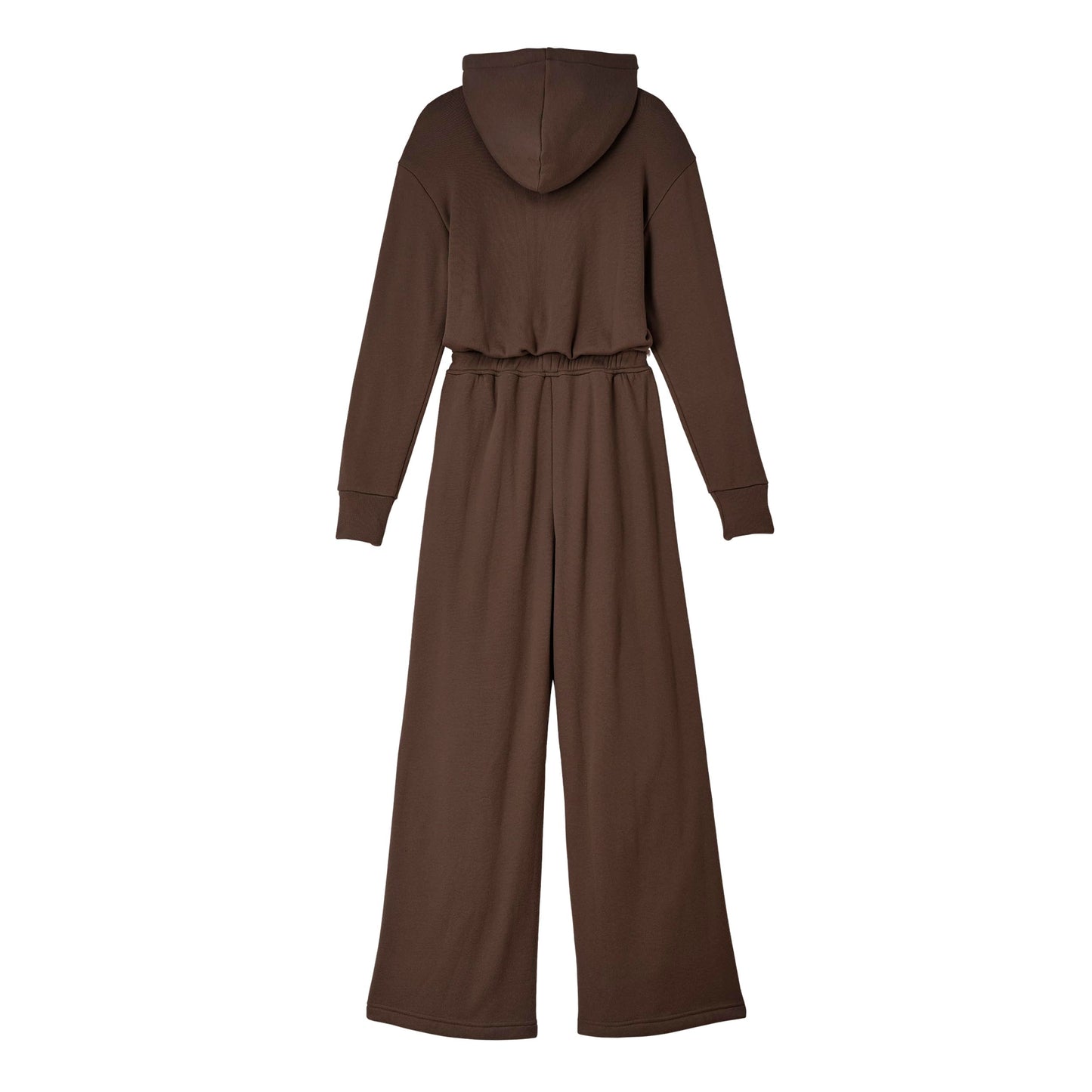 RIVET UTILITY Manifester Super Soft Brushed Fleece Choclate Brown Jumpsuit L