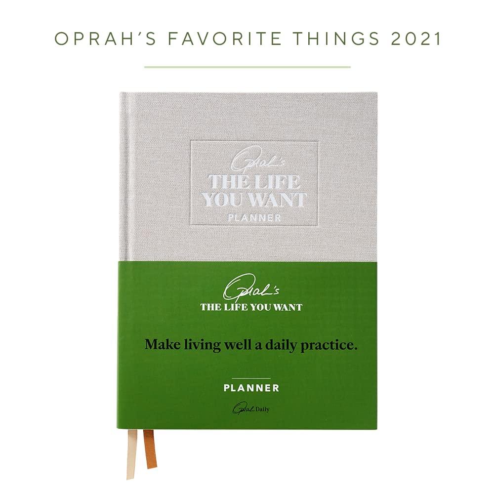 Oprah's The Life You Want™ Planner: Part weekly planner, part intention journal, this powerful undated guide will help you set a vision for your life and intentions for each week