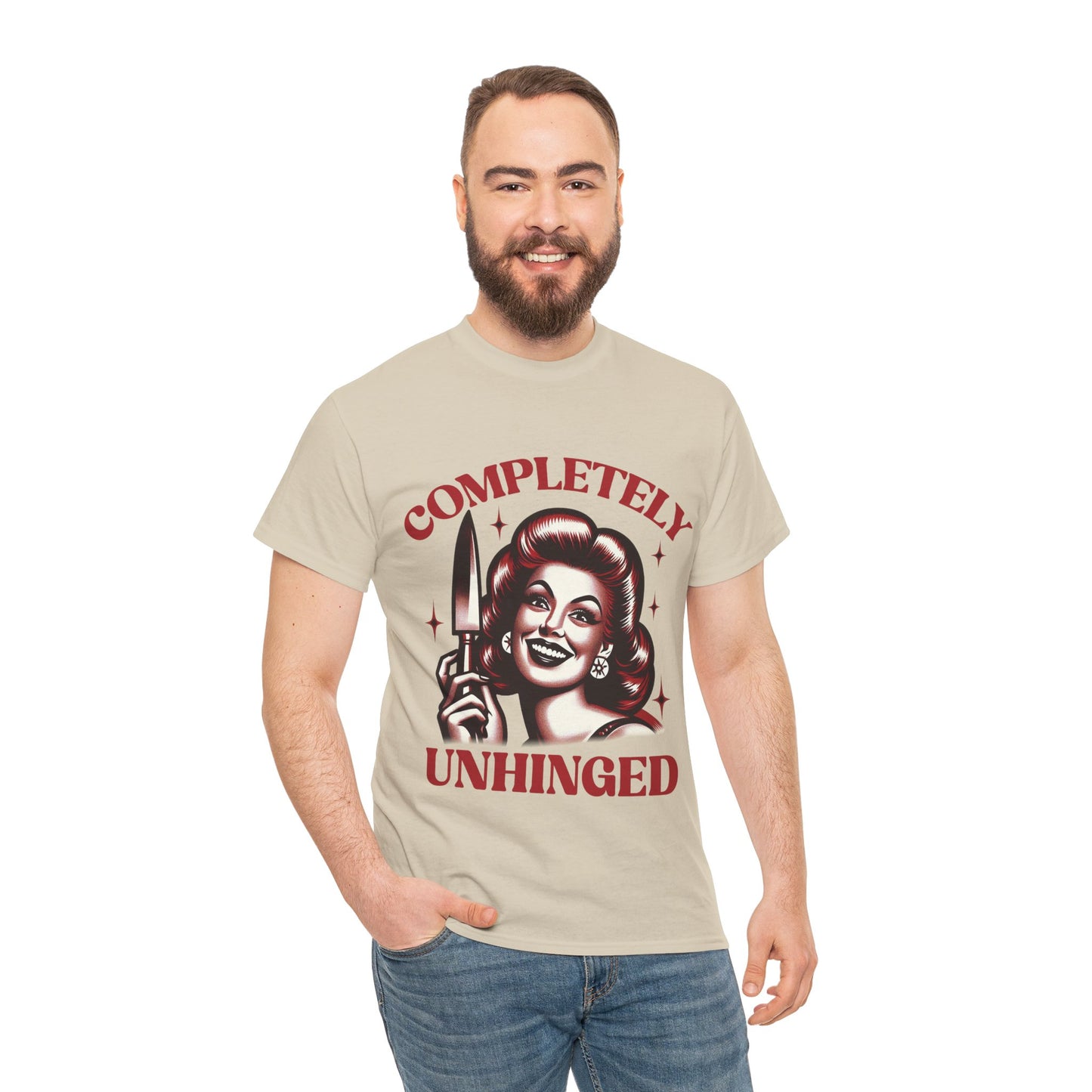 Completely Unhinged Unisex Heavy Cotton Tee