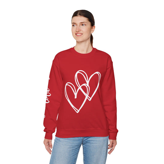 Hearts and Love Unisex Heavy Blend™ Crewneck Sweatshirt