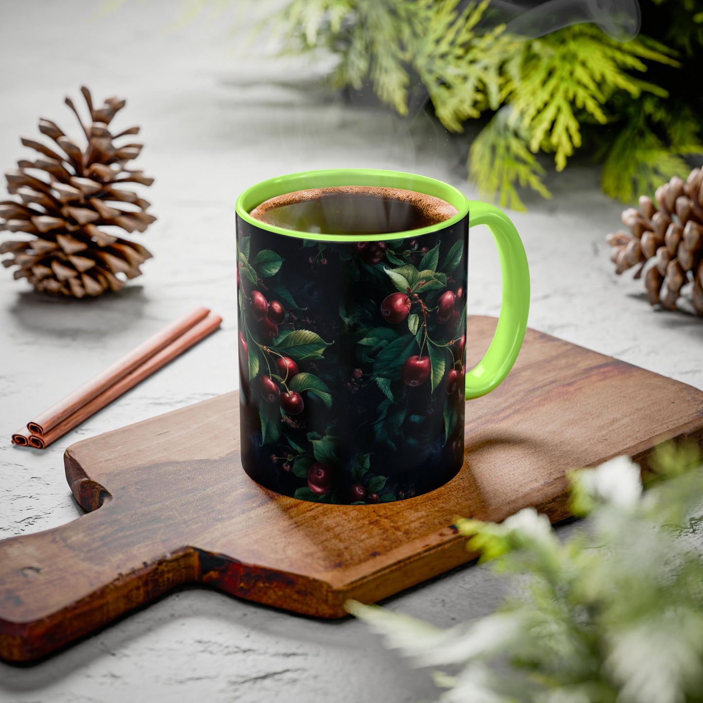 Black Cherry Colorful Mugs (11oz, 15oz)