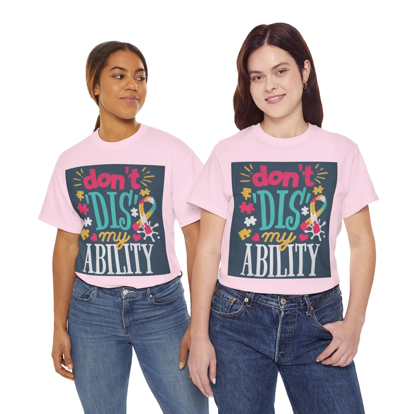 Don't Dis My Ability Unisex Heavy Cotton Tee