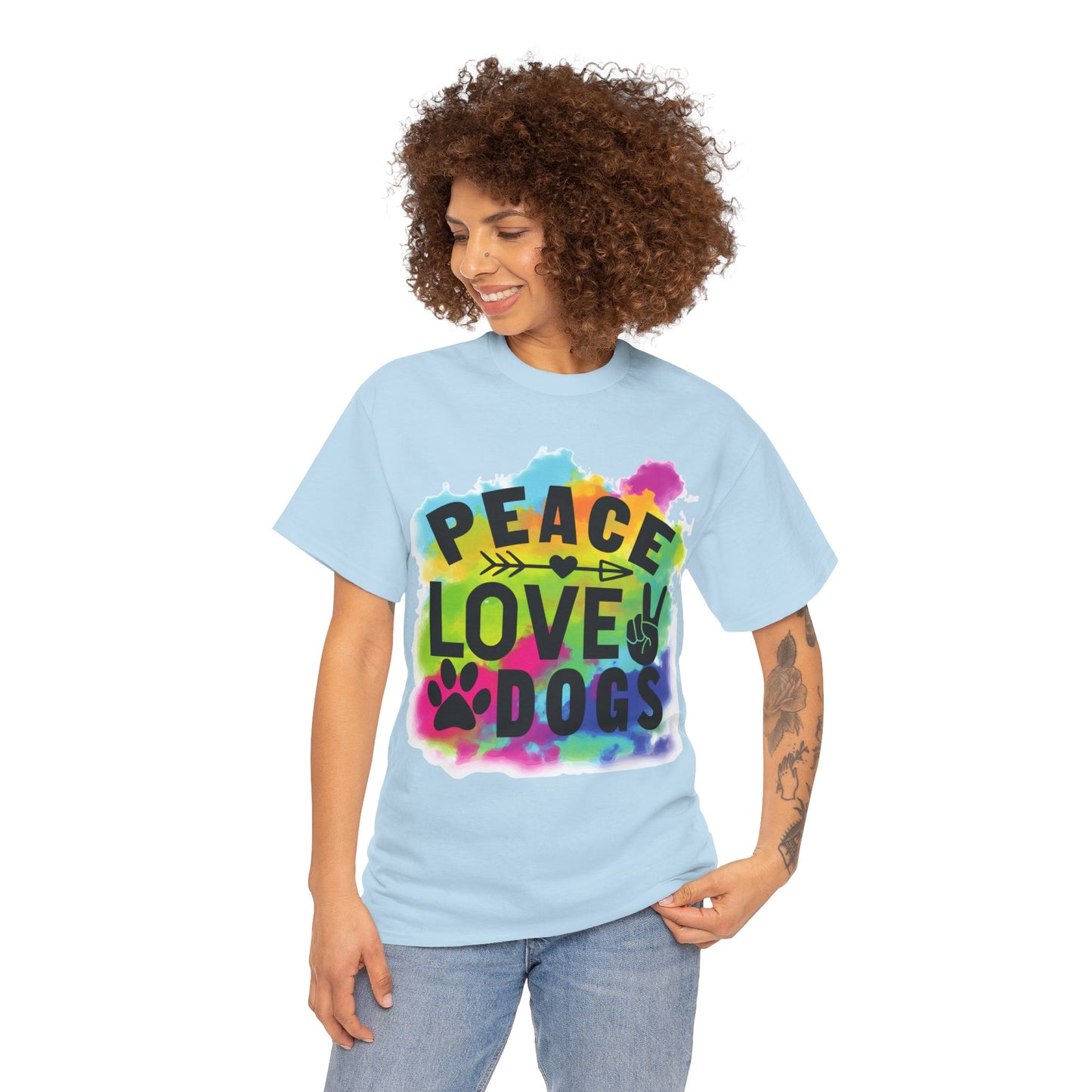 Peace Love Dogs Unisex Heavy Cotton Tee