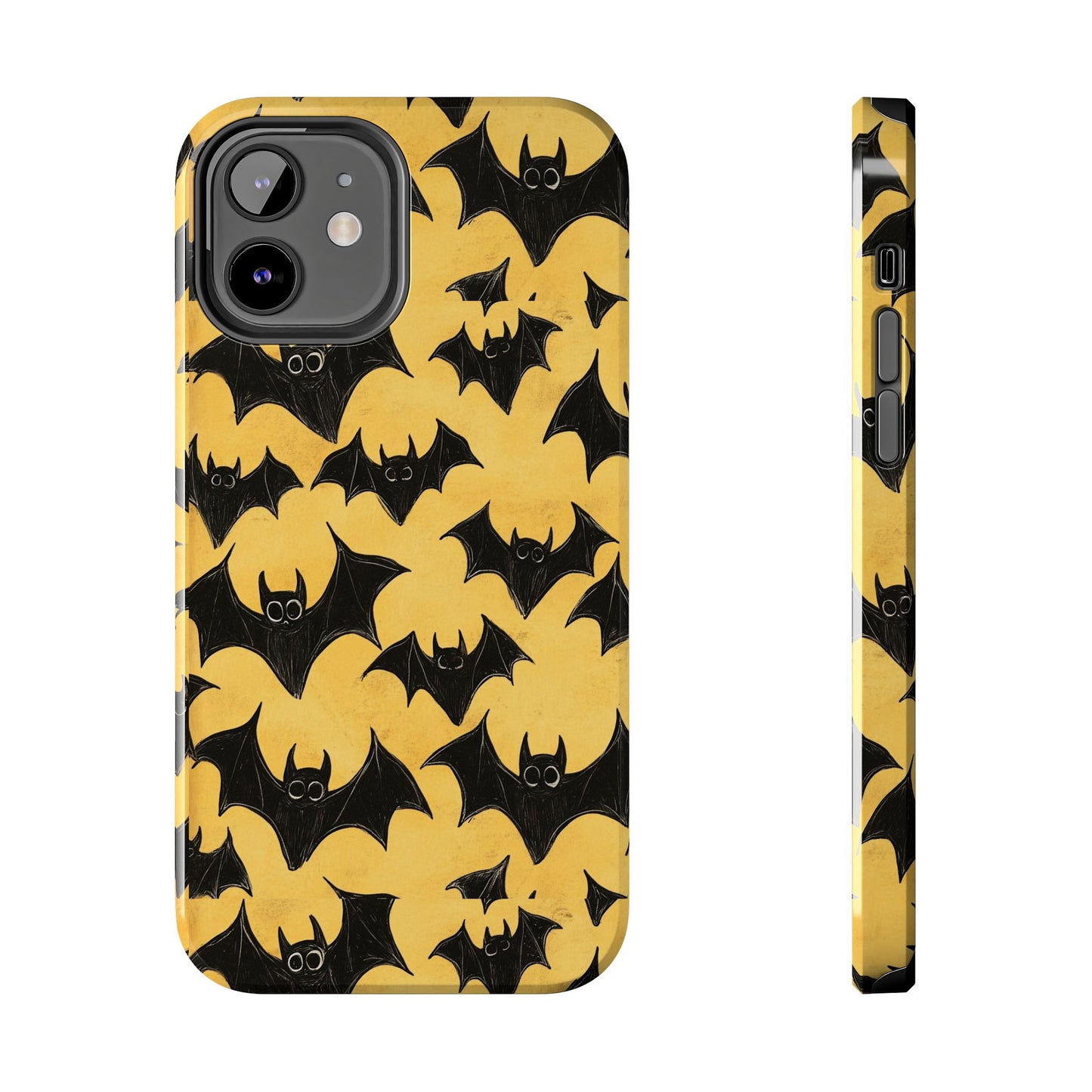 Halloween Yellow Bats Tough Phone Cases