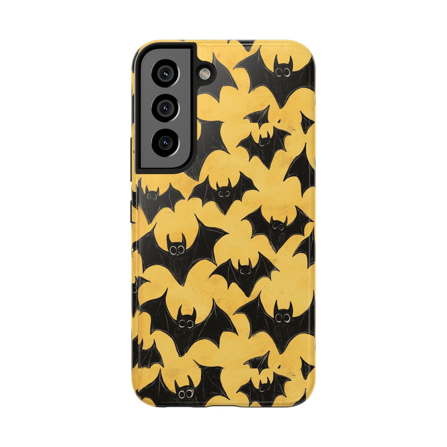 Halloween Yellow Bats Tough Phone Cases