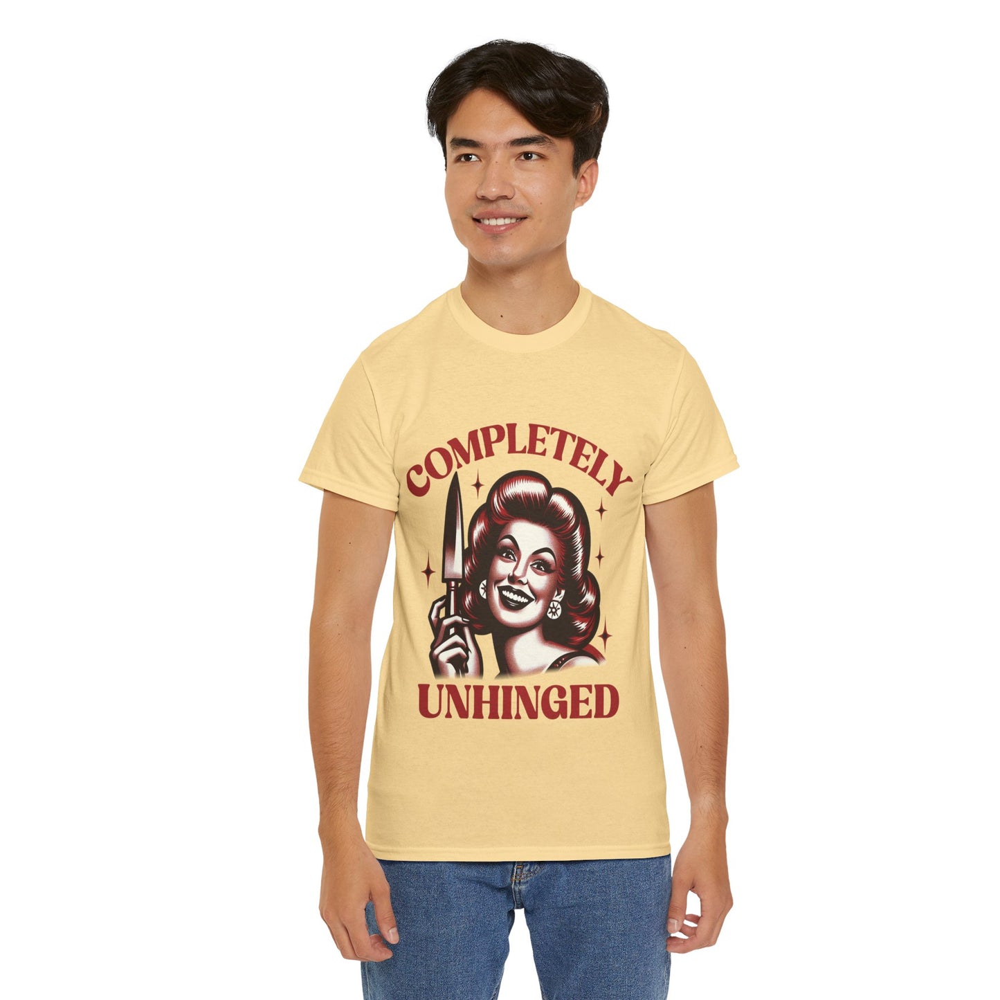 Completely Unhinged Unisex Heavy Cotton Tee
