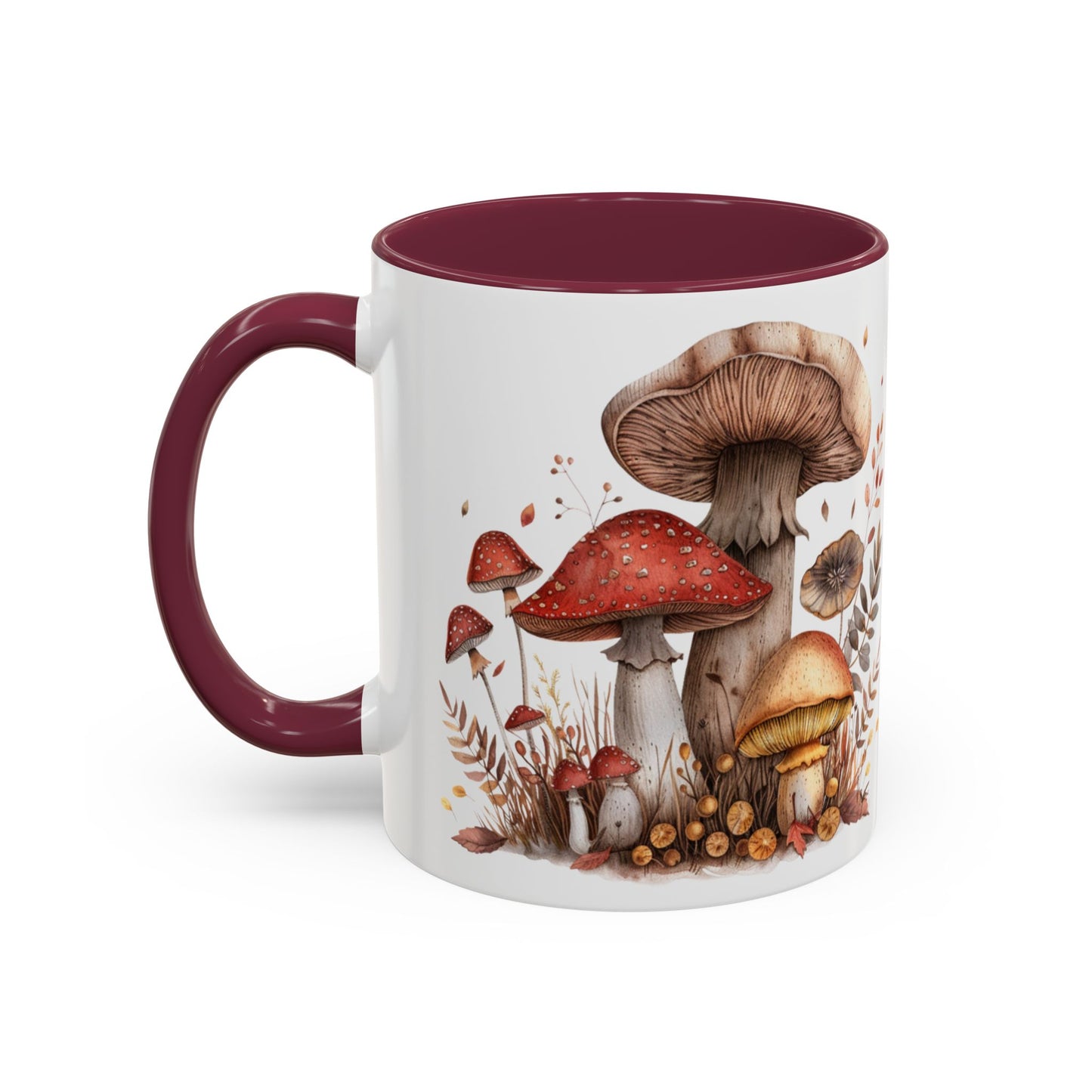 Mushroom Trio Colorful Mugs, 11oz