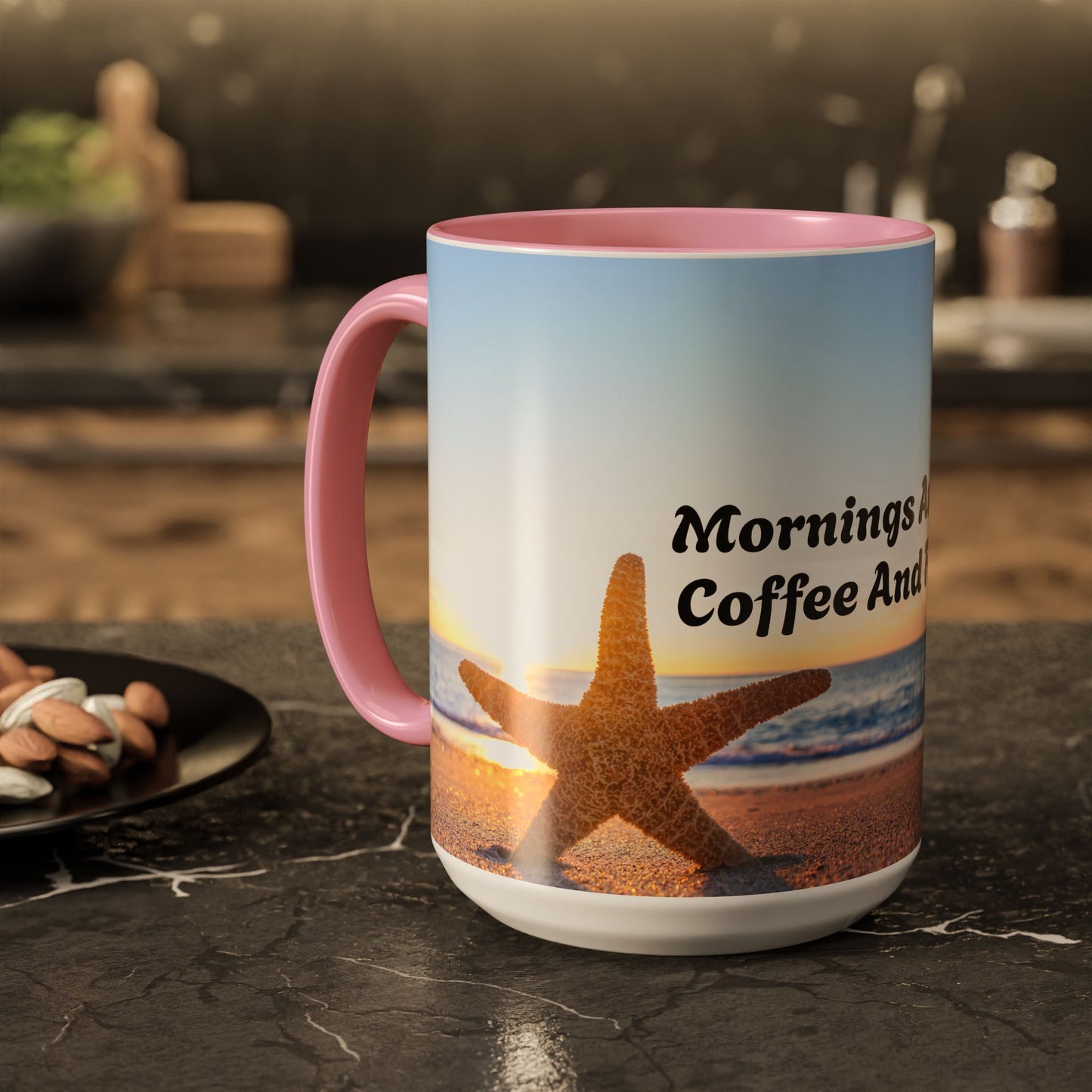 Mornings Are For Fresh Coffee Inspirational Colorful Mugs (11oz, 15oz)