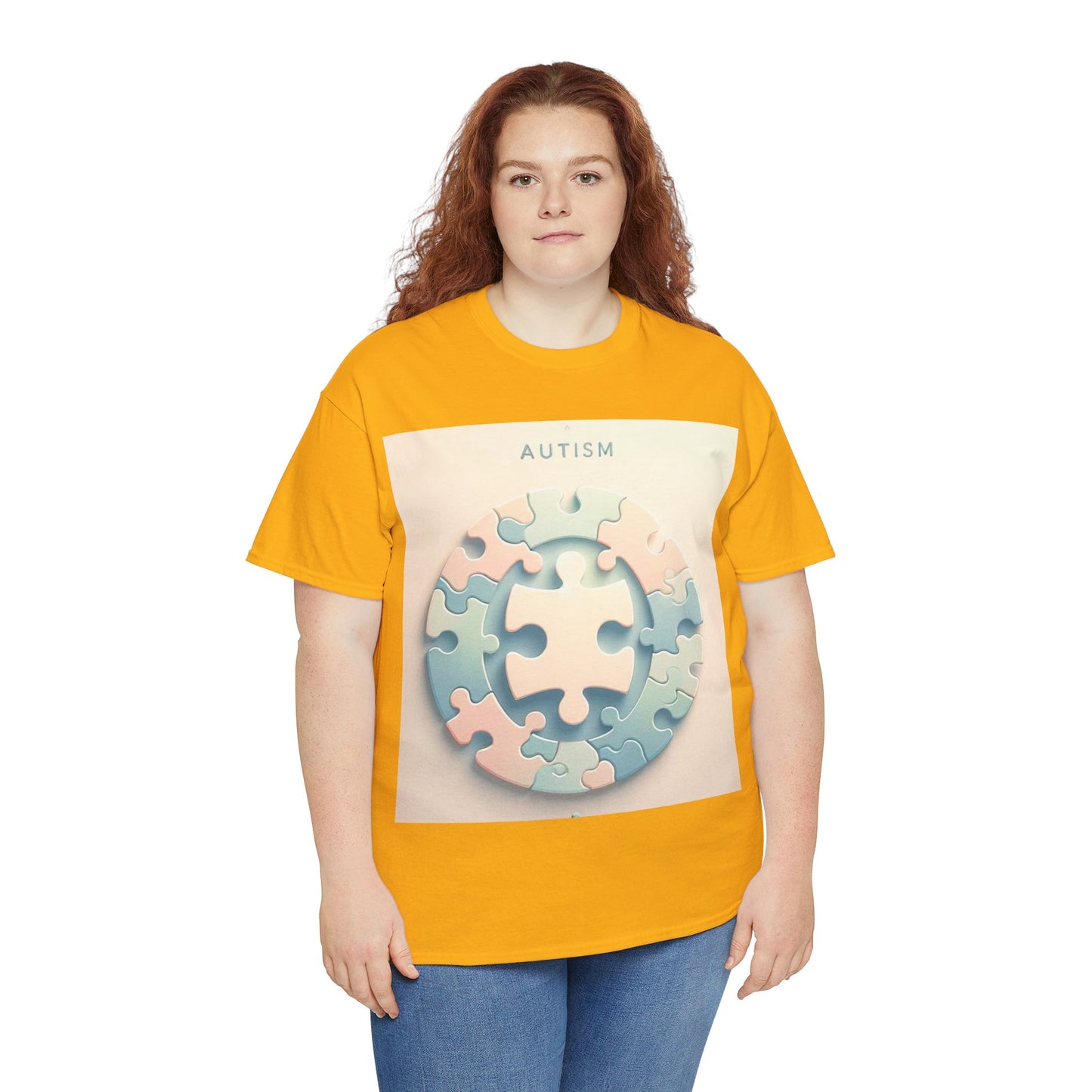 Autism Circle Unisex Heavy Cotton Tee