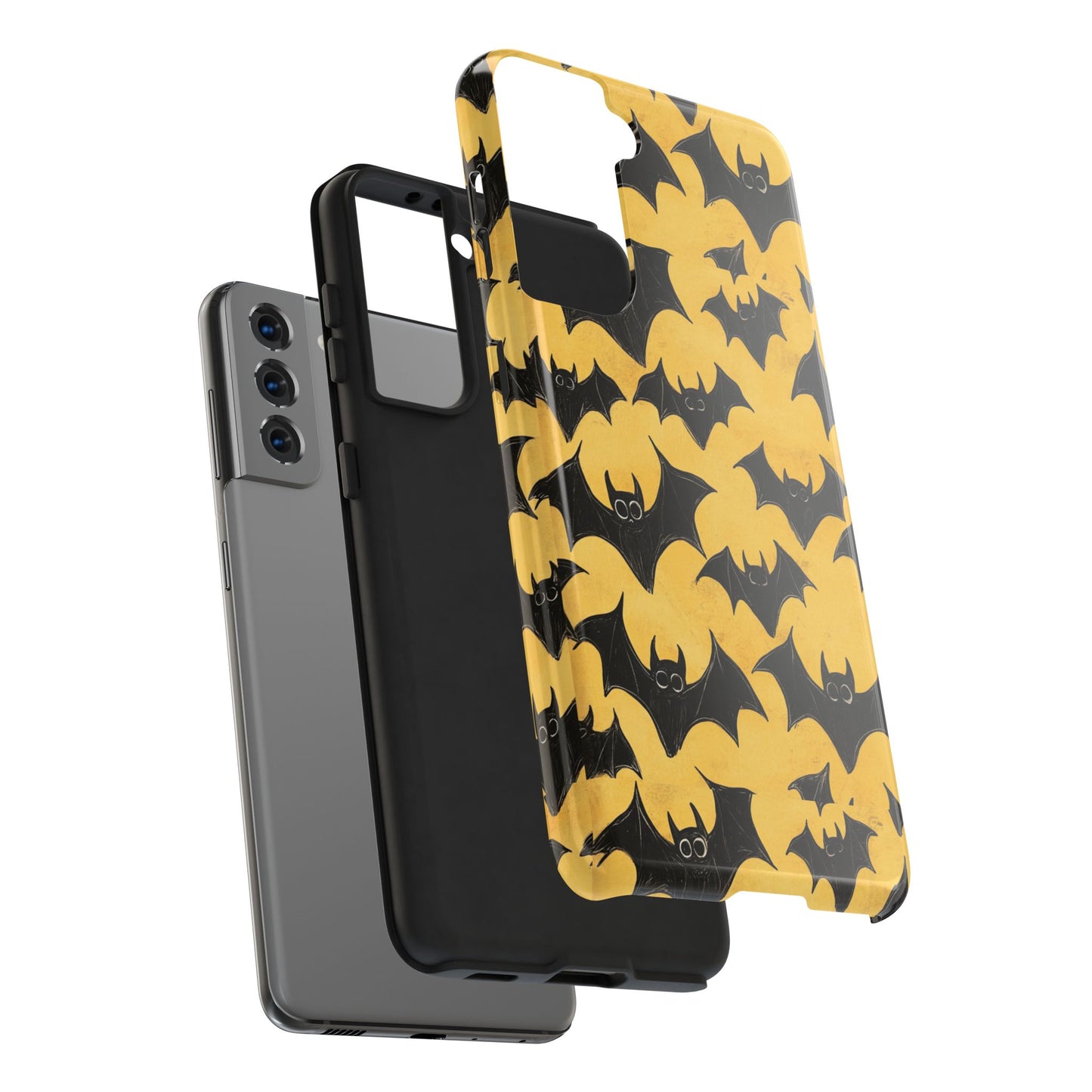 Halloween Yellow Bats Tough Phone Cases