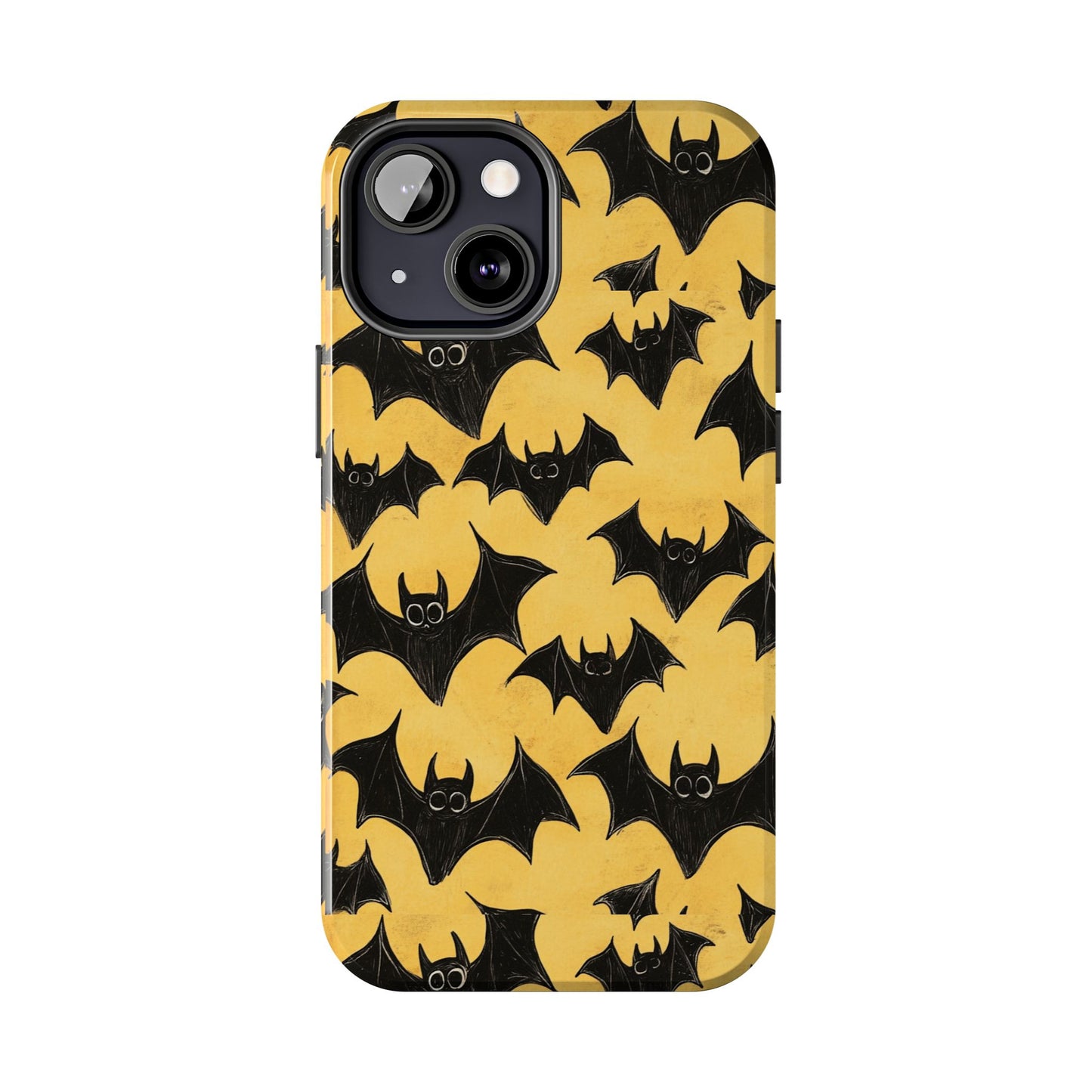 Halloween Yellow Bats Tough Phone Cases