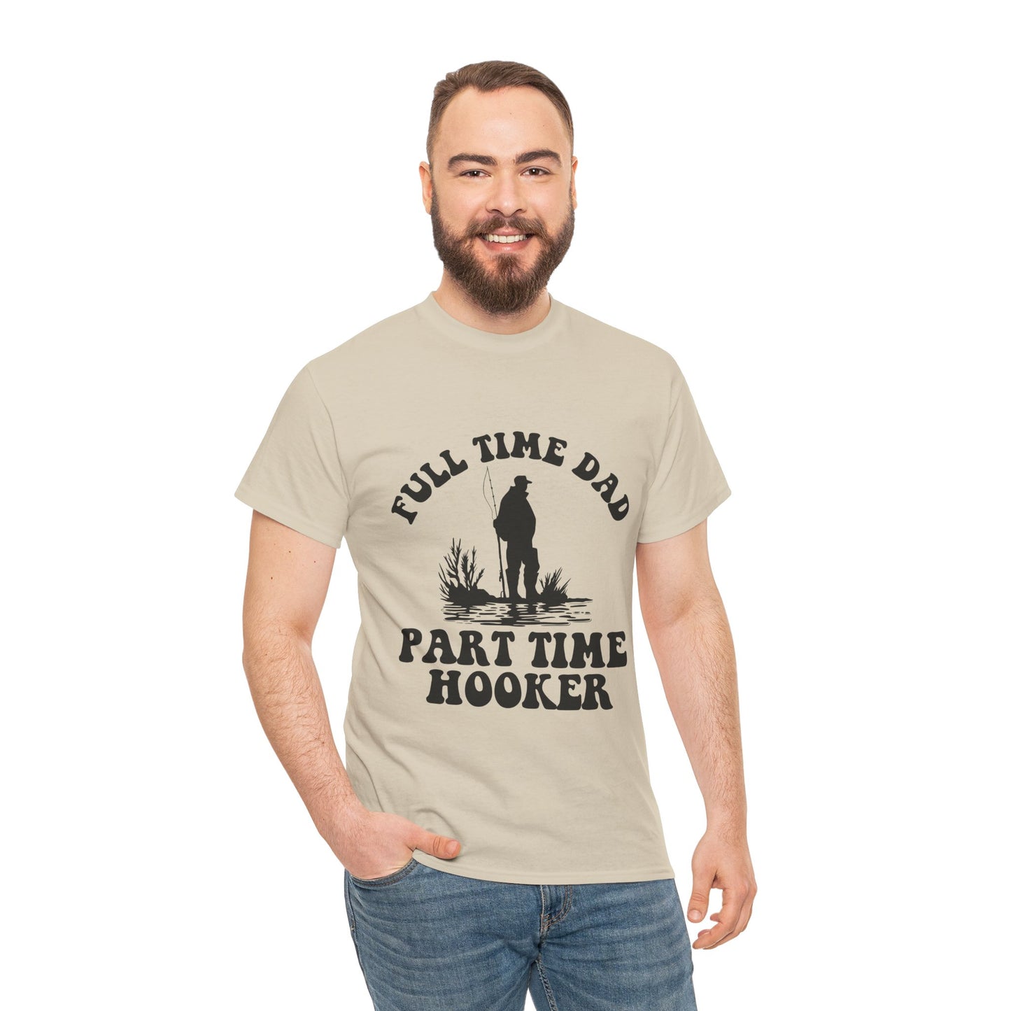 Full Time Dad Unisex Heavy Cotton Tee