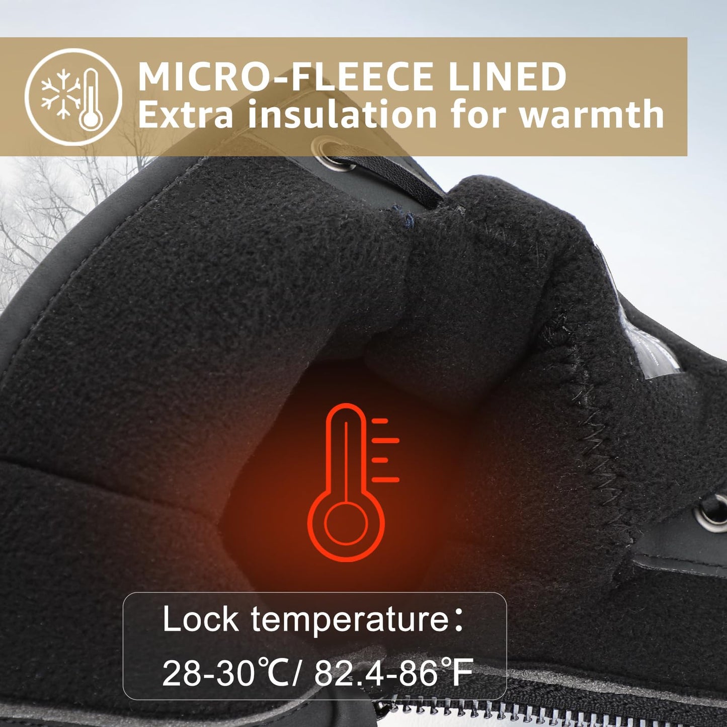 STQ Snow Boots for Women Insulated Short Winter Boots Quilted Duck Booties with Side Zipper ALL BLACK 9 US