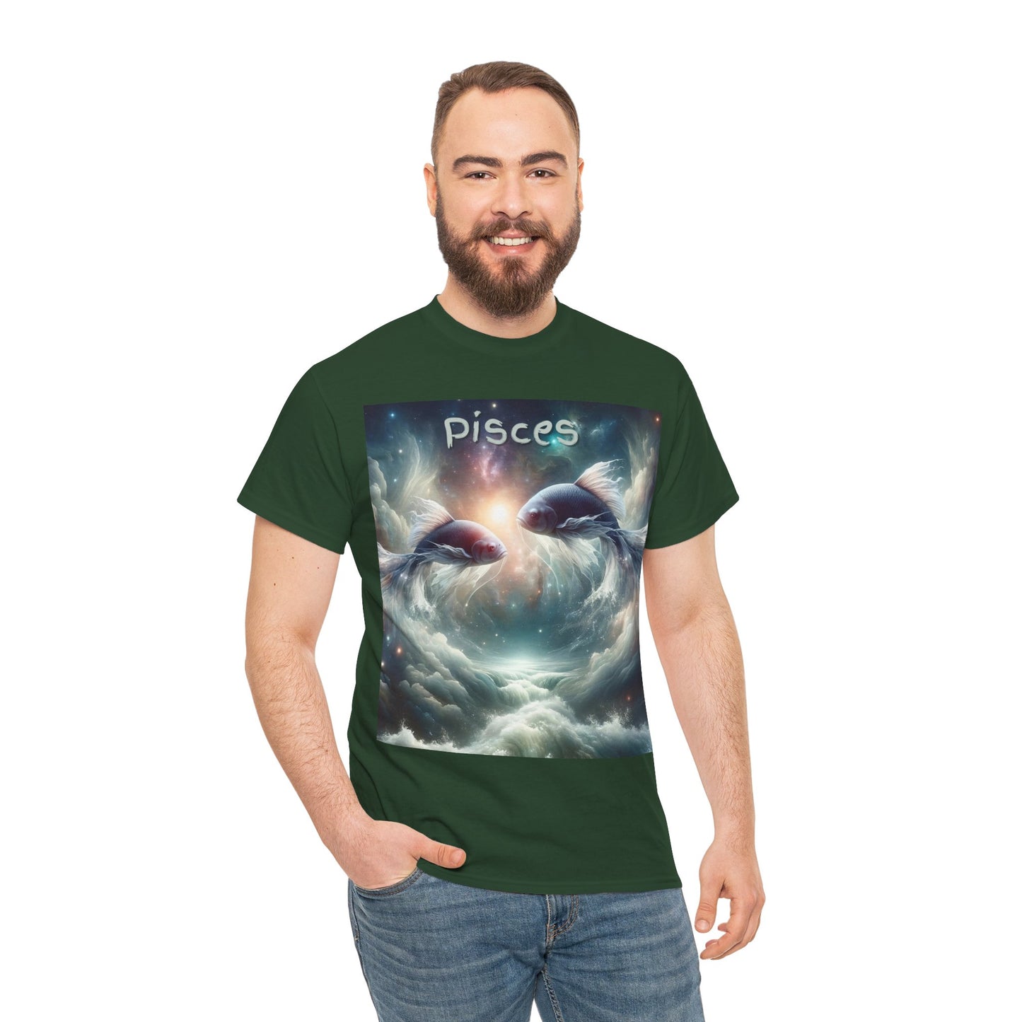 Pisces Unisex Heavy Cotton Tee