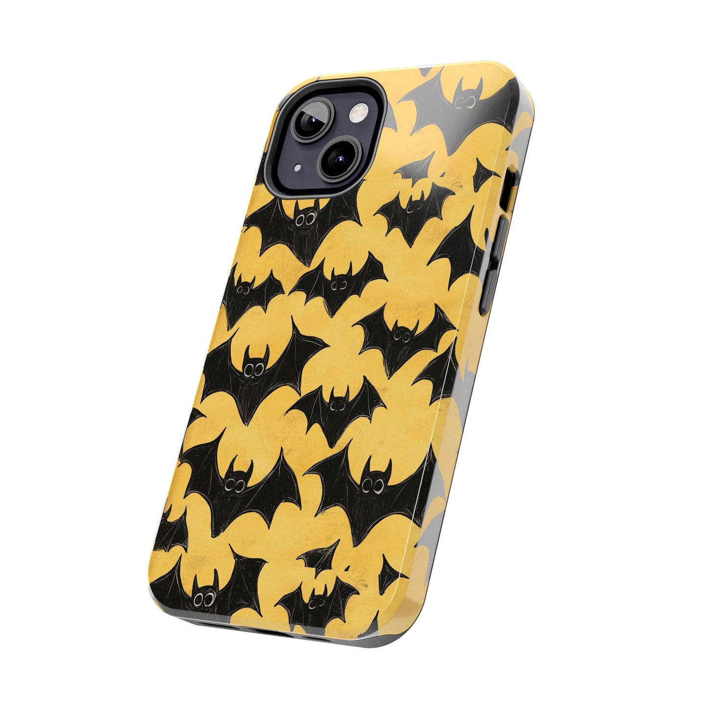 Halloween Yellow Bats Tough Phone Cases