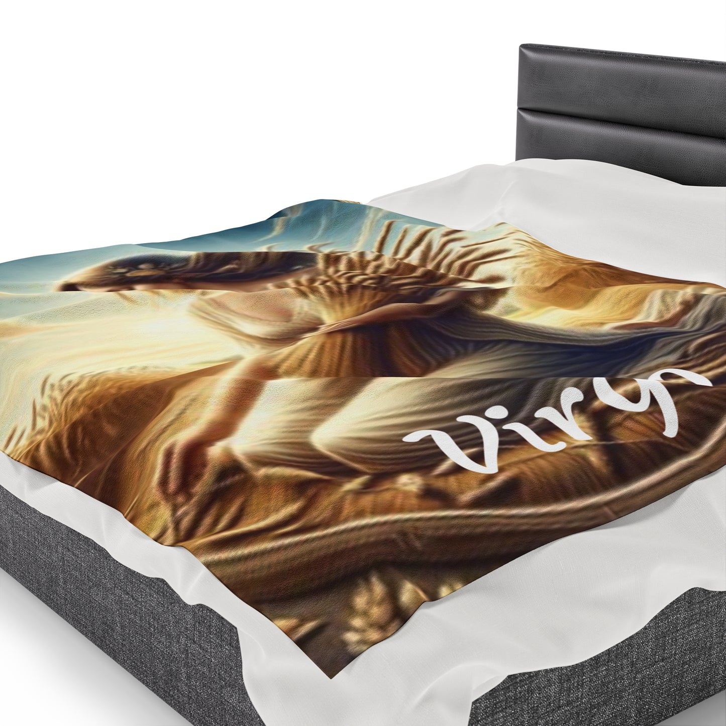 Virgo Zodiac Sign Velveteen Plush Blanket