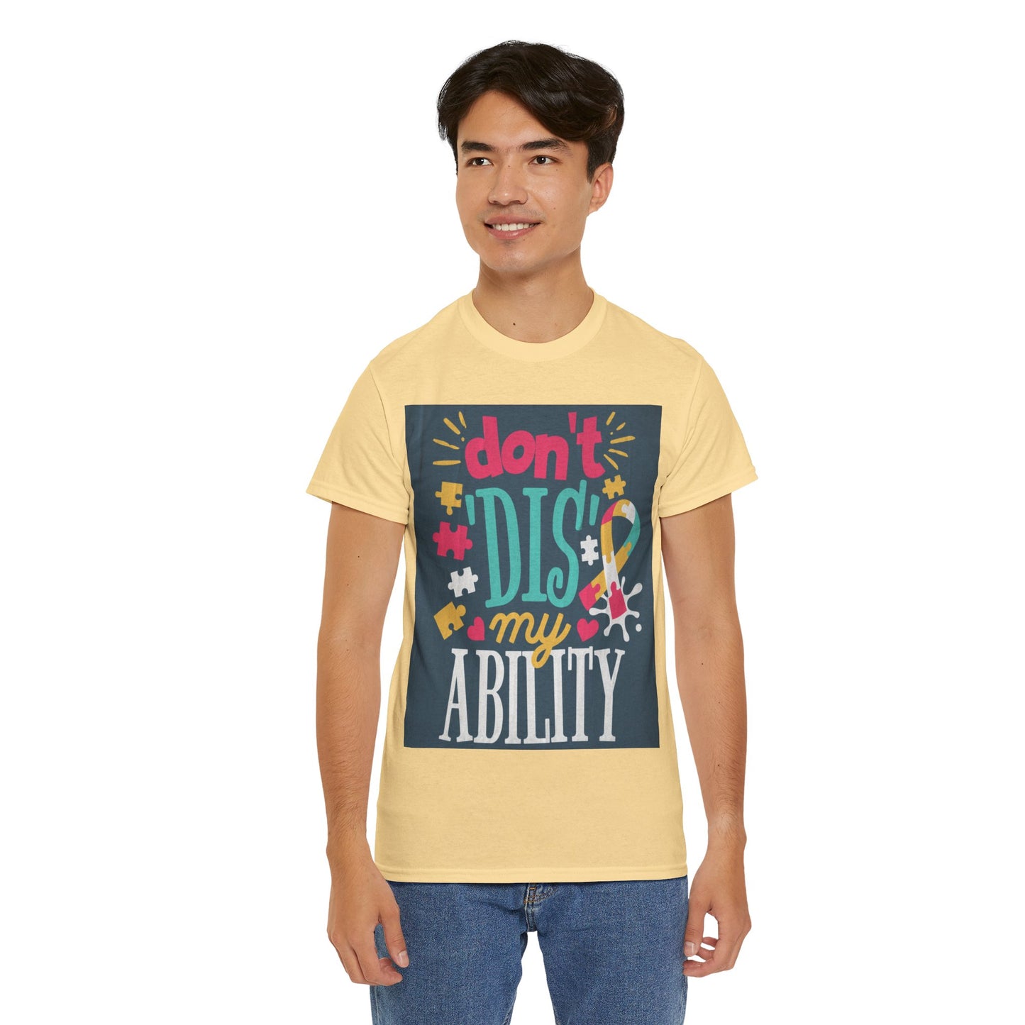 Don't Dis My Ability Unisex Heavy Cotton Tee