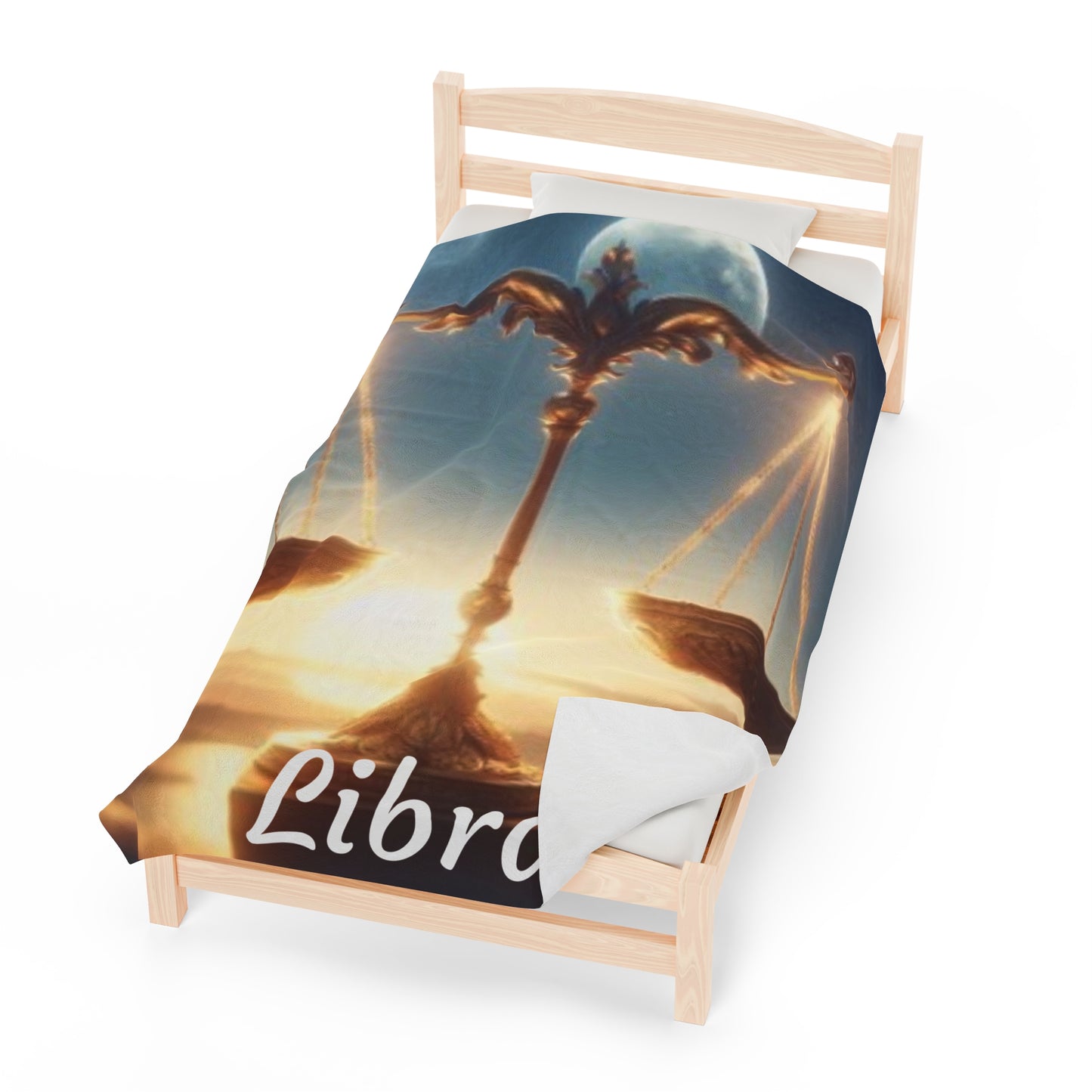 Libra Zodiac Sign Velveteen Plush Blanket