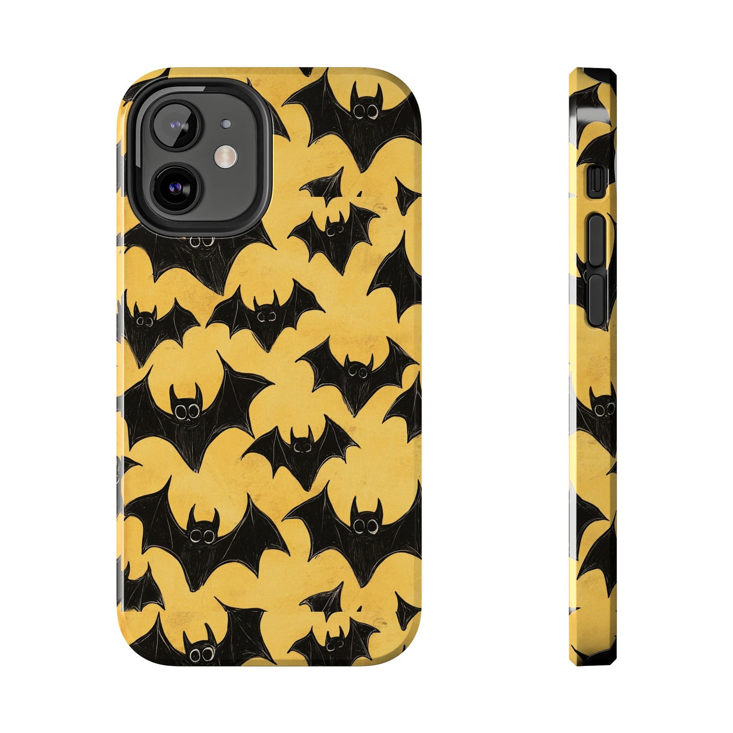 Halloween Yellow Bats Tough Phone Cases