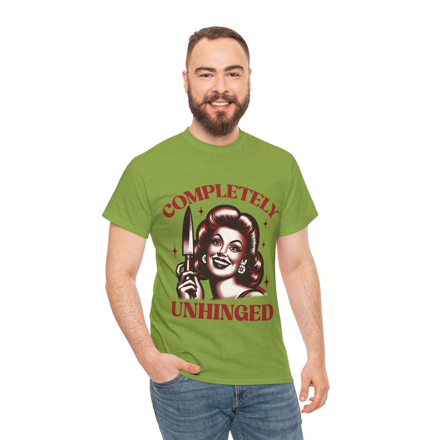 Completely Unhinged Unisex Heavy Cotton Tee