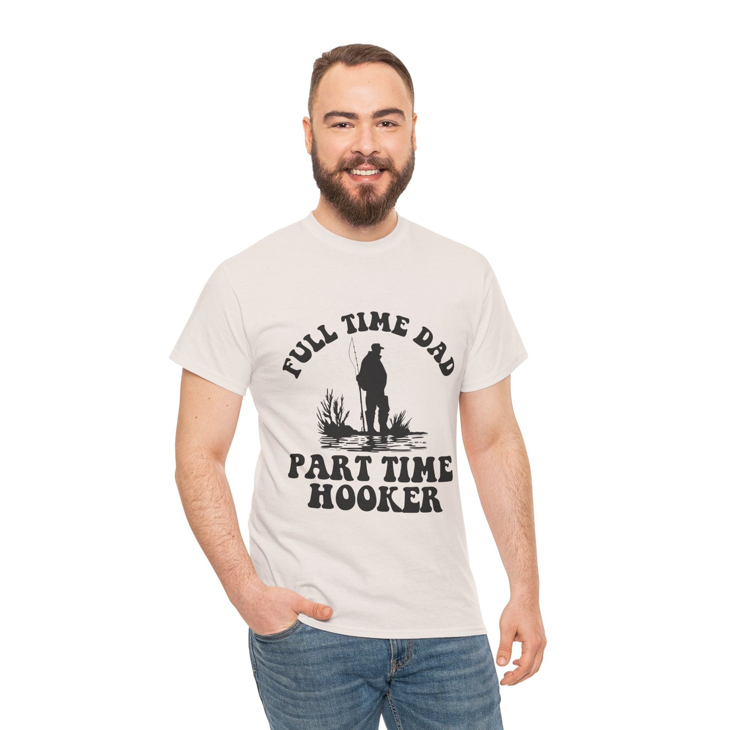 Full Time Dad Unisex Heavy Cotton Tee
