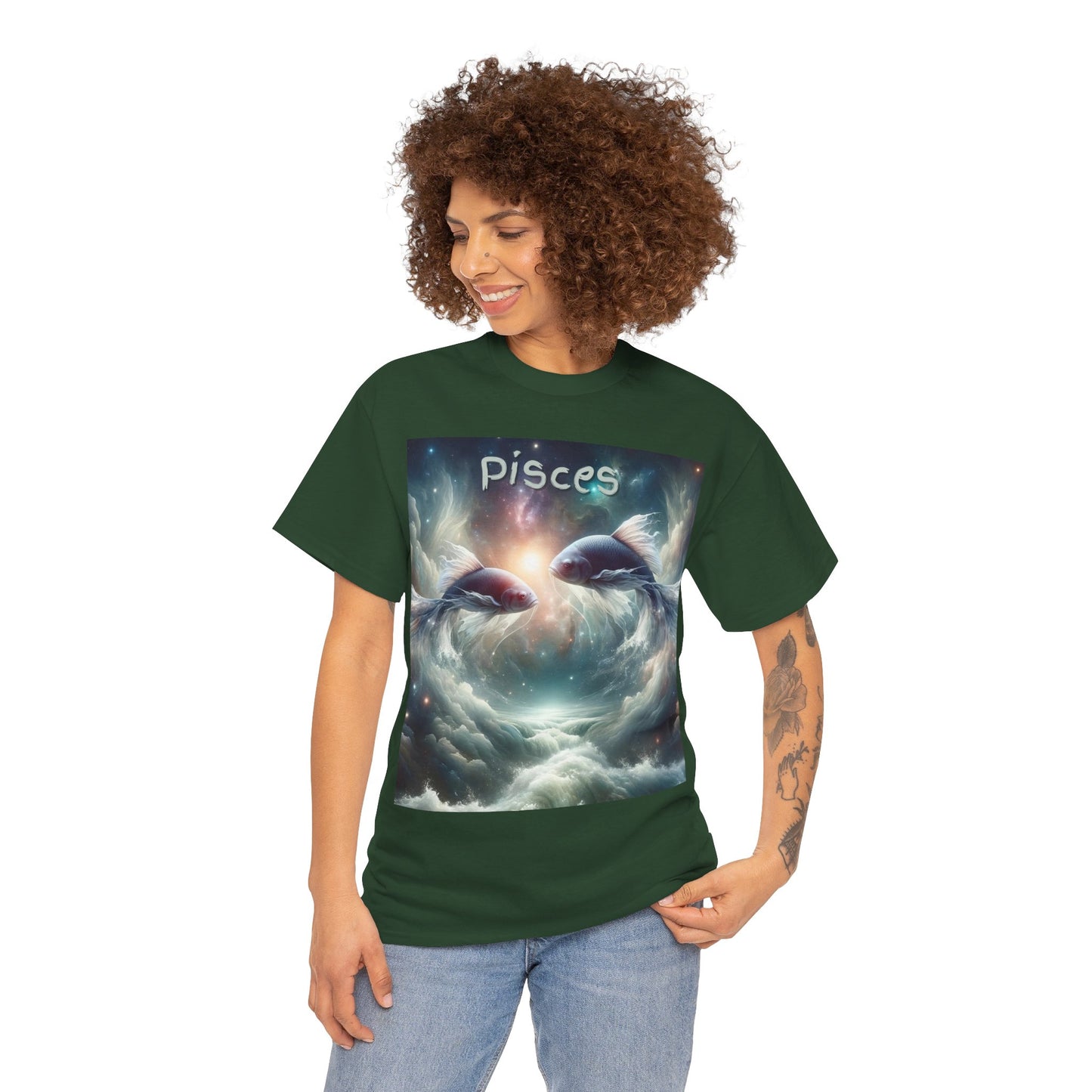 Pisces Unisex Heavy Cotton Tee