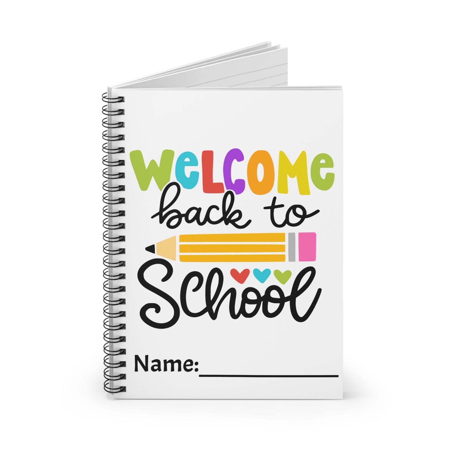 Welcome Back To School Spiral Notebook - Ruled Line