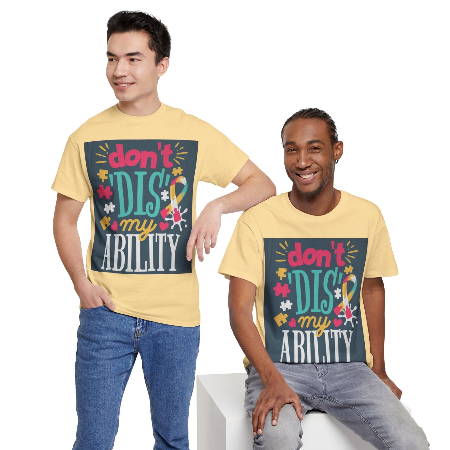 Don't Dis My Ability Unisex Heavy Cotton Tee
