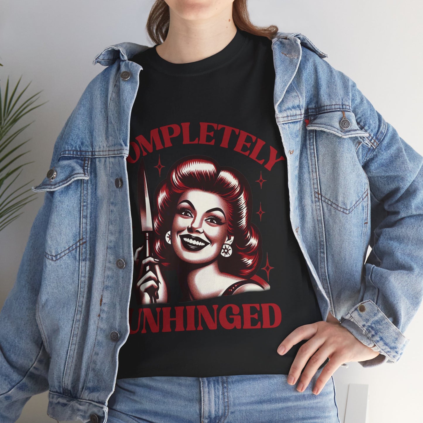 Completely Unhinged Unisex Heavy Cotton Tee