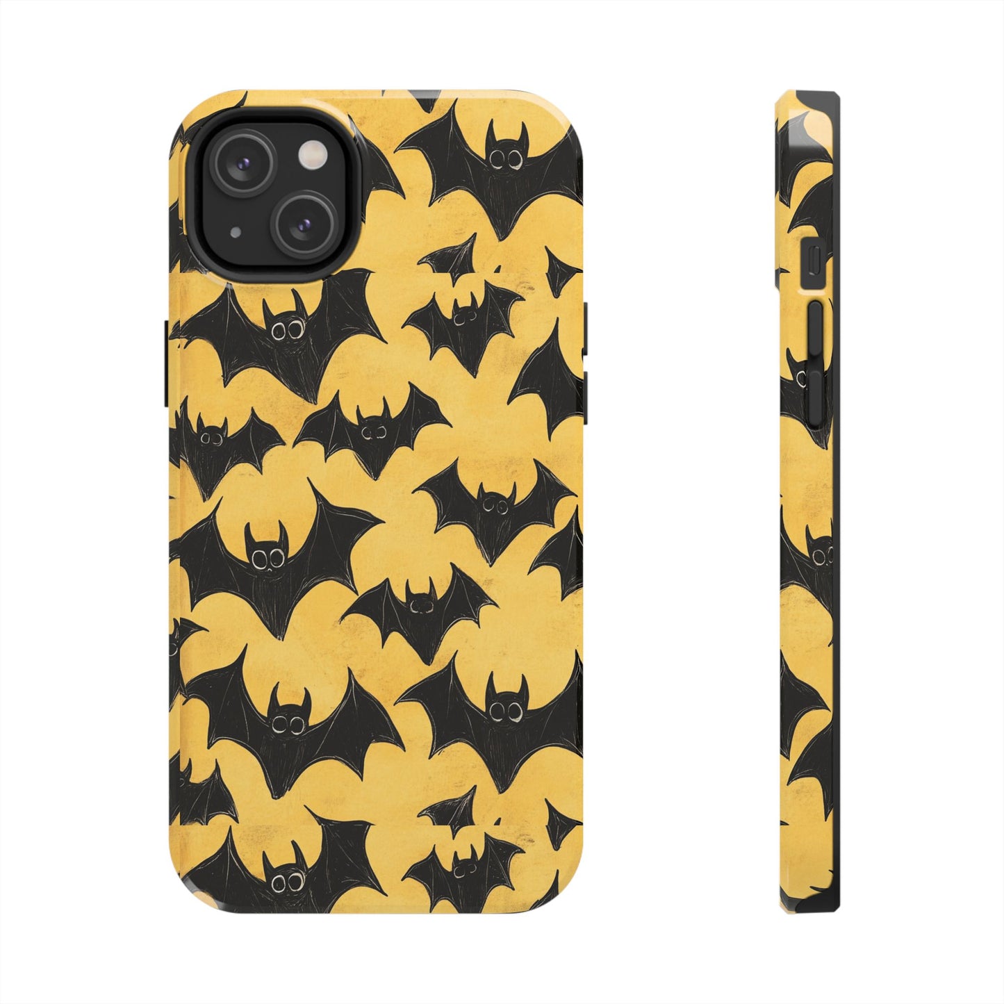 Halloween Yellow Bats Tough Phone Cases